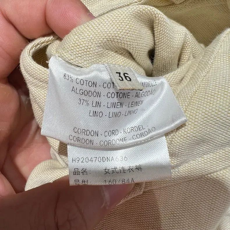 Hermes Hermes Beige Workwear Snap Button Jumpsuit Size 24" / US 00 / IT 34 - 4 Thumbnail