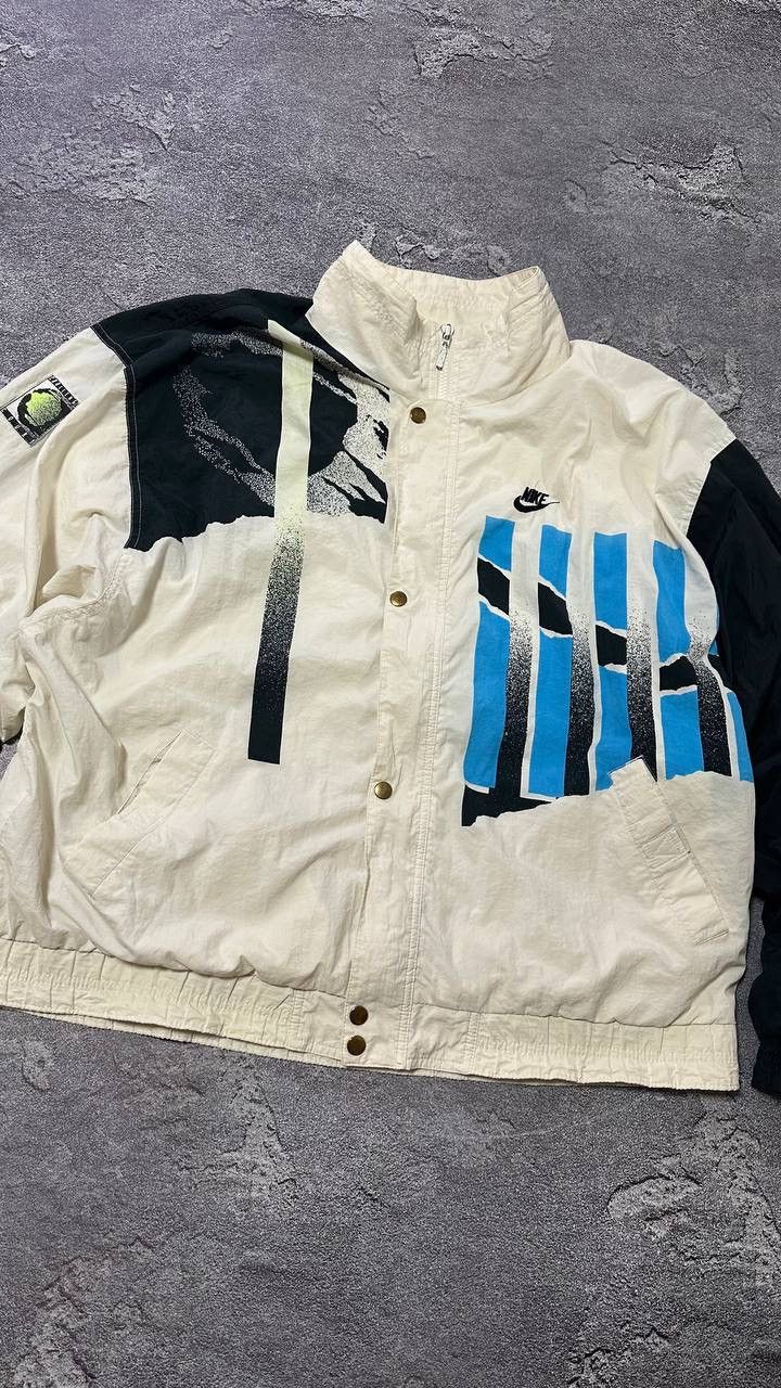Nike Vintage Nike Challenge Court Track Jacket 90s Andre Aggasi Size US XL / EU 56 / 4 - 4 Thumbnail