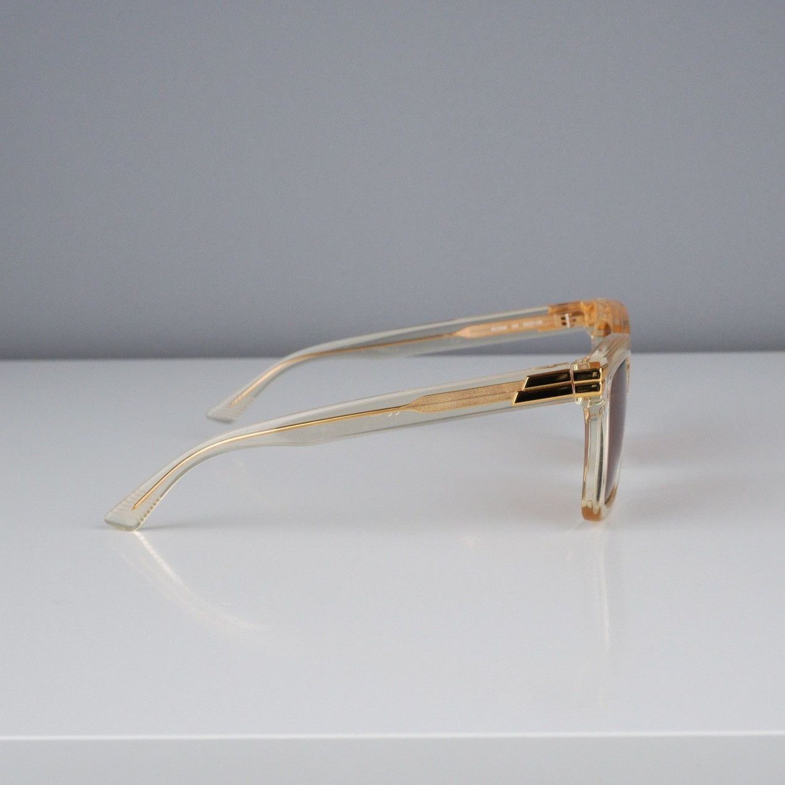 Bottega Veneta Bottega veneta transparent gold logo sunglasses Size ONE SIZE - 3 Thumbnail