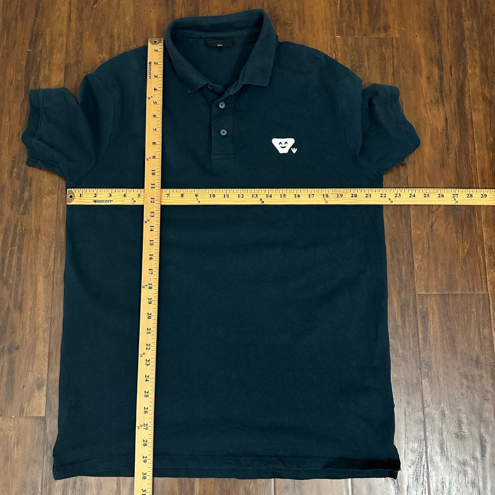 Emporio Armani EMPORIO ARMANI Polo Shirt Black Embroidered Golf Preppy RARE Size US XXL / EU 58 / 5 - 12 Thumbnail