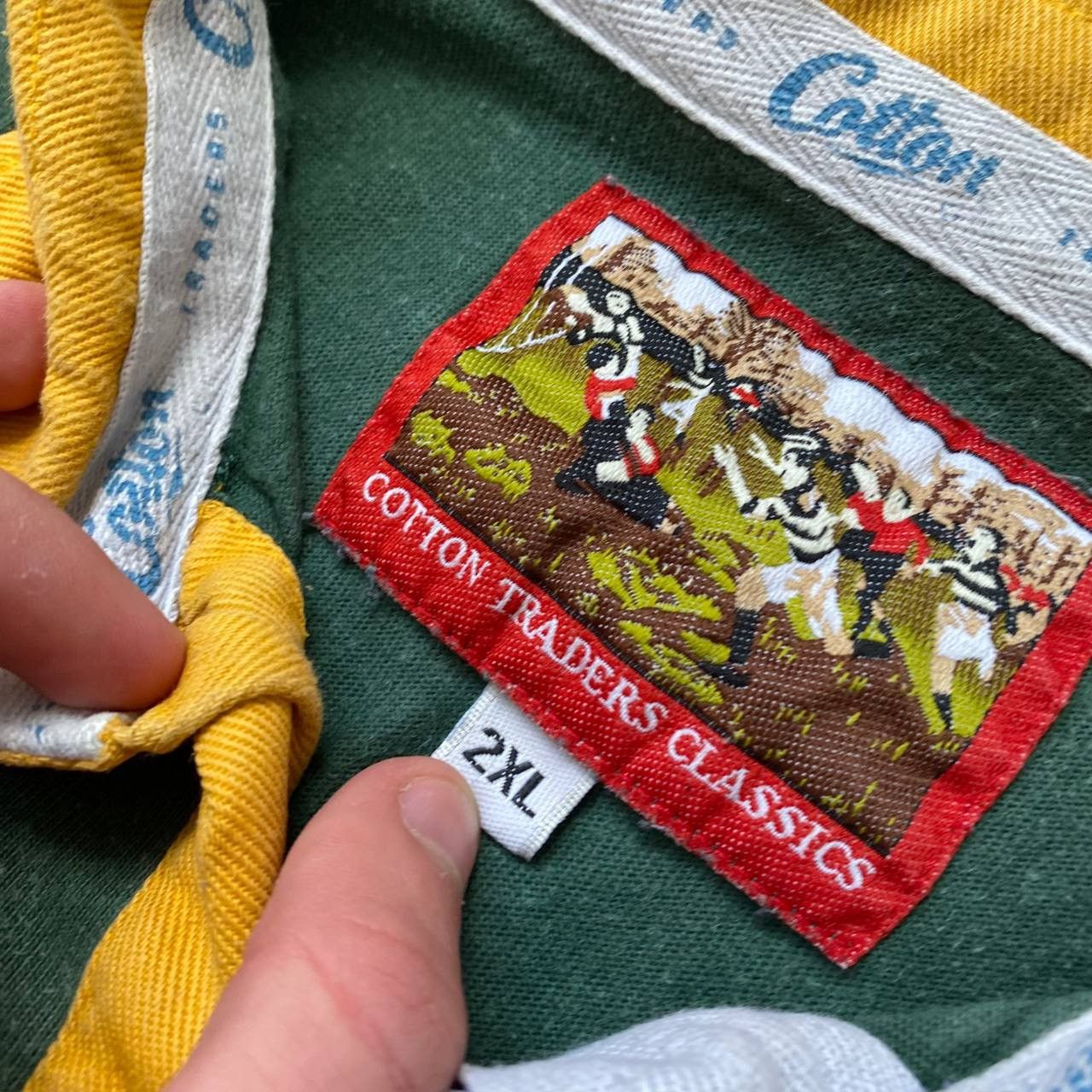 Vintage Retro Vintage 90s Cotton Traders South Africa Rugby Jersey Size US XXL / EU 58 / 5 - 3 Thumbnail