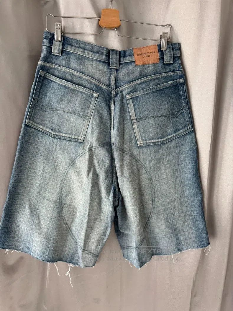 Balenciaga Balenciaga size S Denim Shorts Armor Denim Pants Size US 27 - 2 Thumbnail