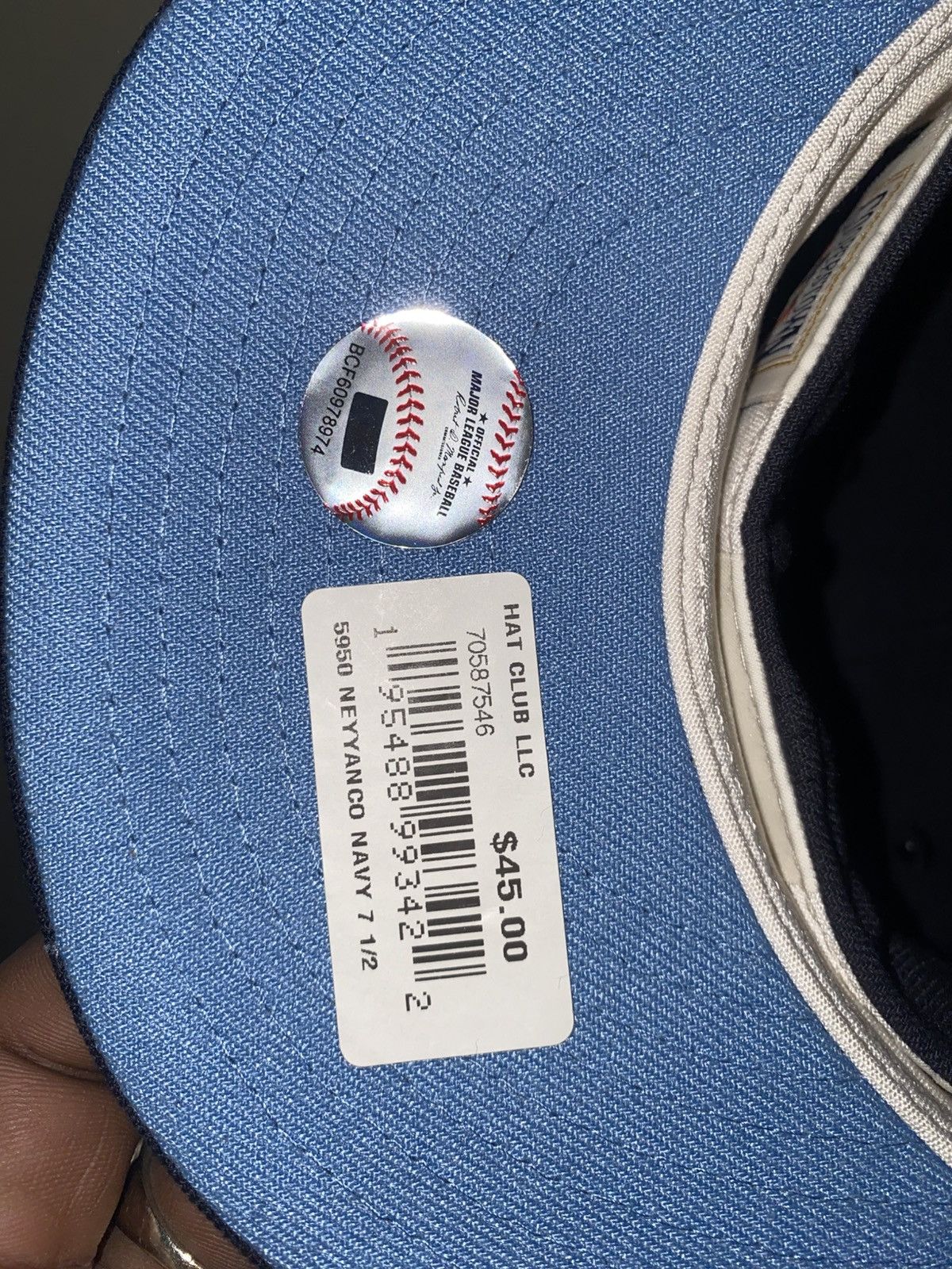 Hat Club DS HATCLUB 99 ICY YANKEE SZ 7 1/2 Size ONE SIZE - 3 Thumbnail