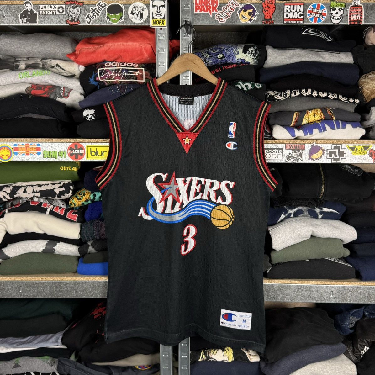 Champion × NBA × Vintage PHILADELPHIA 76ERS SIXERS JERSEY NBA # 3 ALLEN IVERSON Size US M / EU 48-50 / 2 - 1 Thumbnail