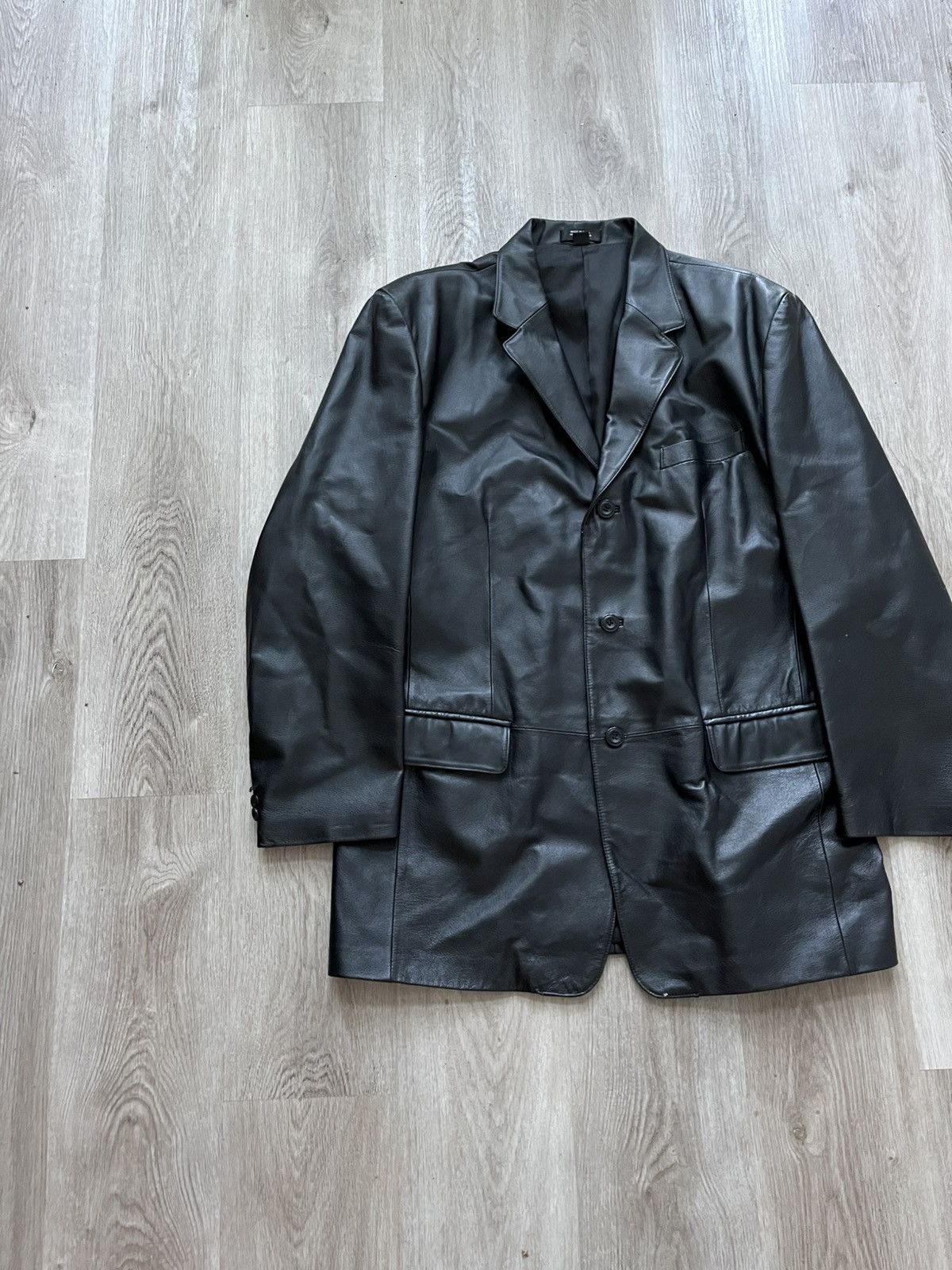 Vintage Vintage J. ferrar Leather Jacket Size US L / EU 52-54 / 3 - 3 Thumbnail