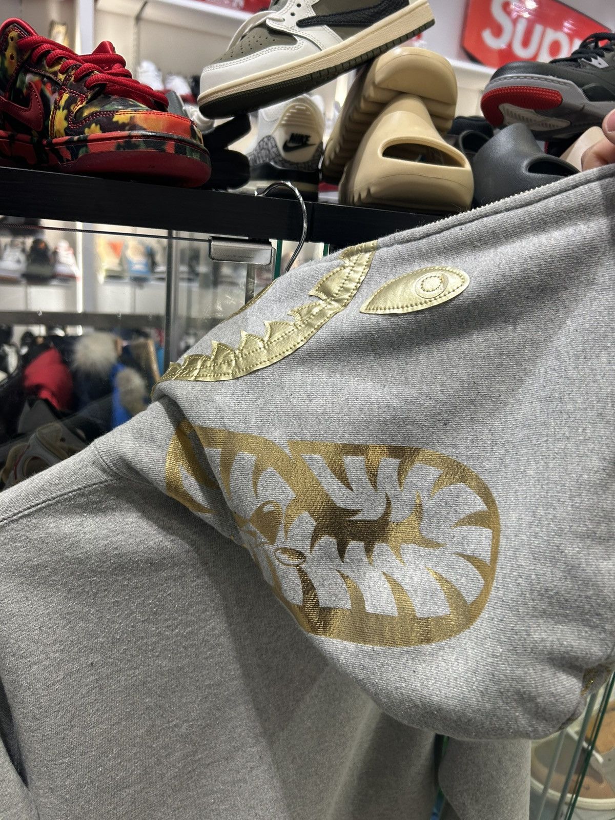 Bape Bape 23rd anniversary shark hoodie grey Size US M / EU 48-50 / 2 - 7 Thumbnail