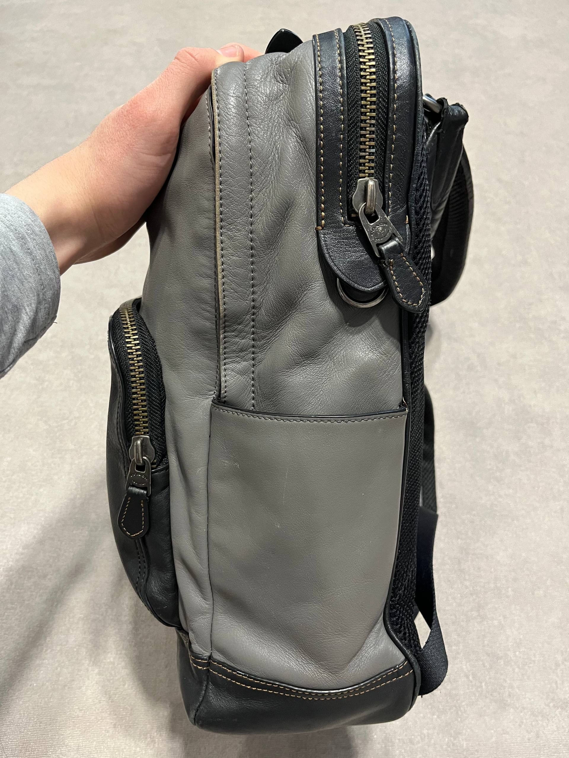Coach Rare Coach Leather Back Pack Bag Mens Black Vintage Luxury Size ONE SIZE - 6 Thumbnail