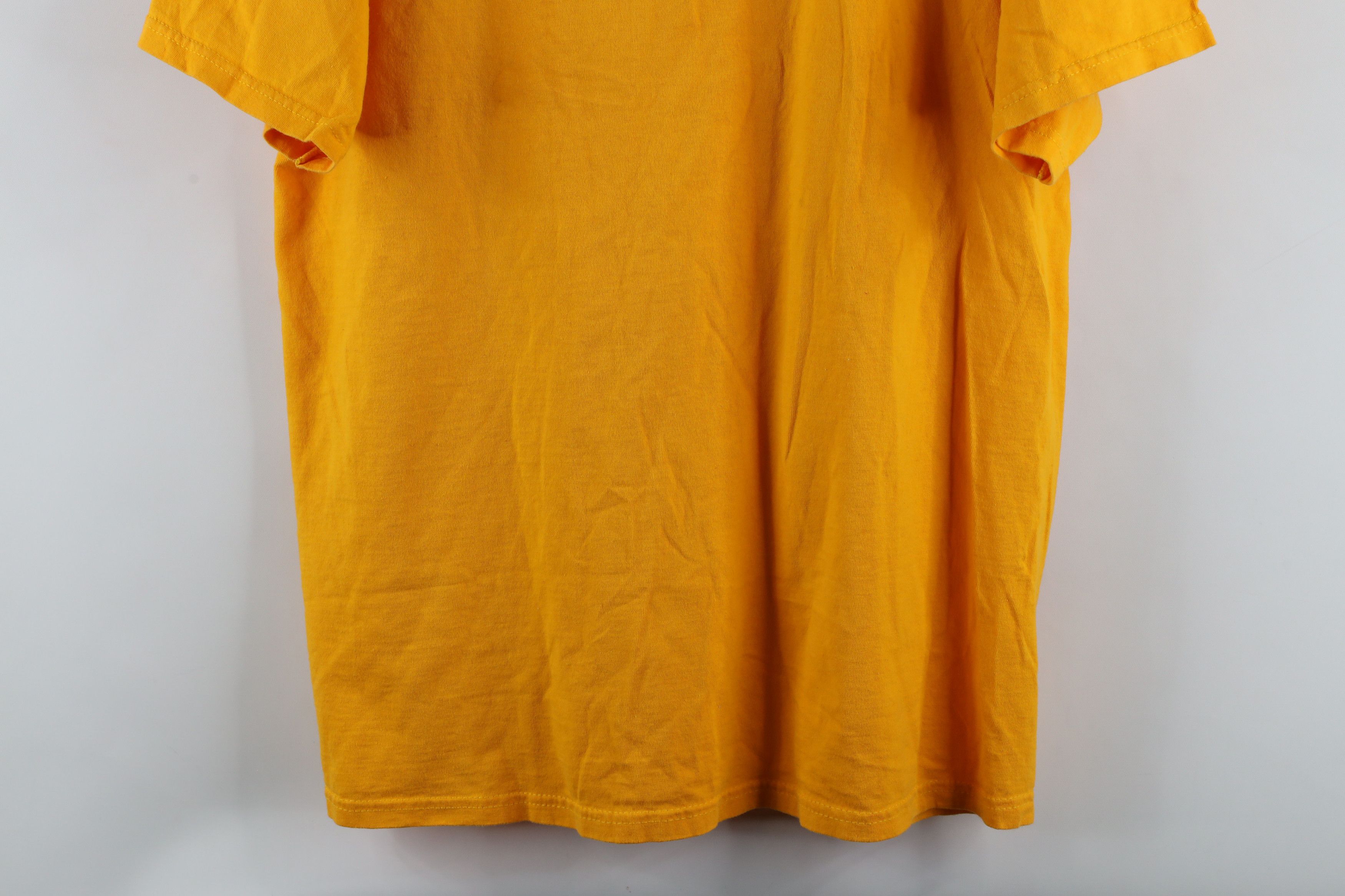 Vintage Vintage 90s Streetwear Short Sleeve T-Shirt Yellow Cotton Size US L / EU 52-54 / 3 - 3 Thumbnail