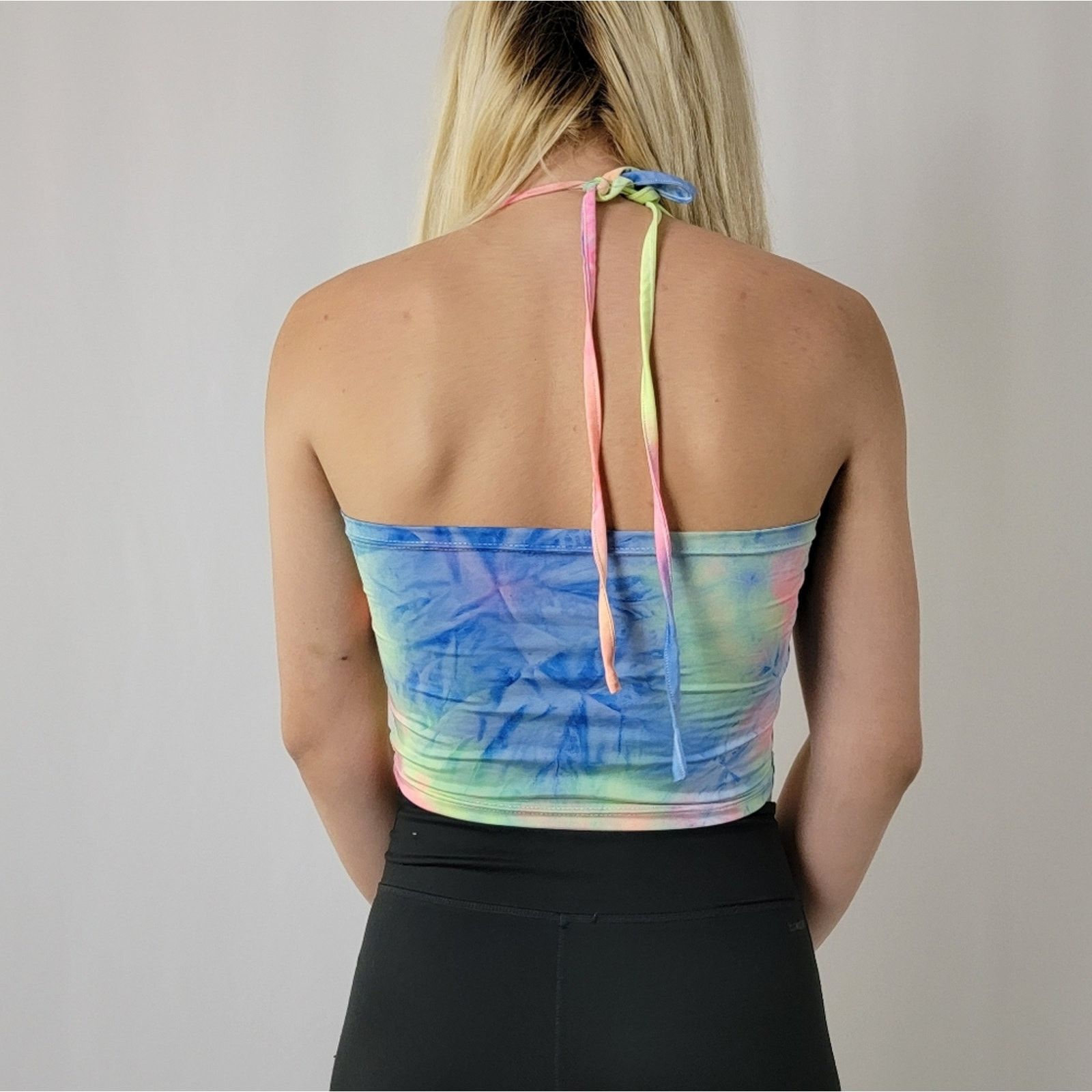 Shein SHEIN Rainbow Tie Dye Cropped Cami Tank Top Size S / US 4 / IT 40 - 4 Thumbnail