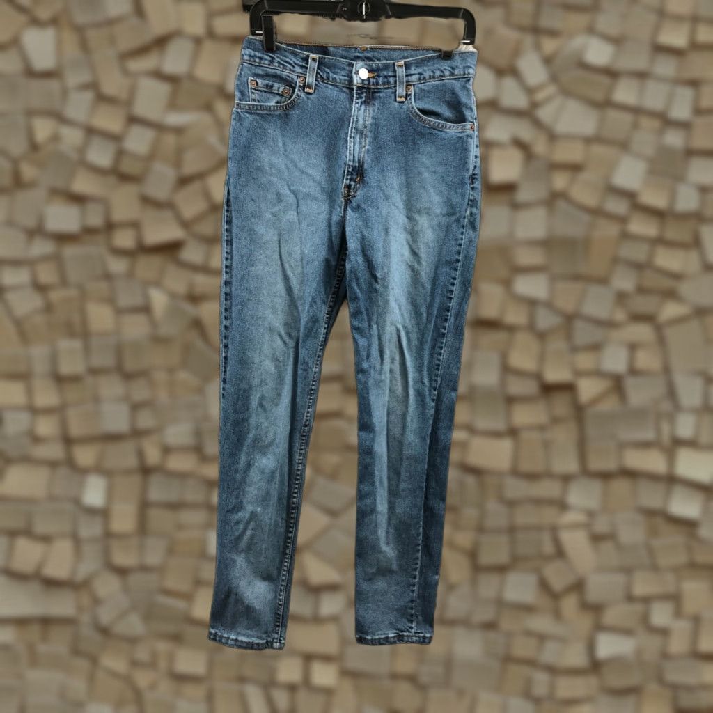 Levi's VINTAGE Levi's 512 Jeans Slim Tapered Womens 10 Blue 31in Inseam Denim Slimming Flagship American Classic Modern Belt Loops 5-Pocket Size 32" / US 10 / IT 46 - 1 Thumbnail