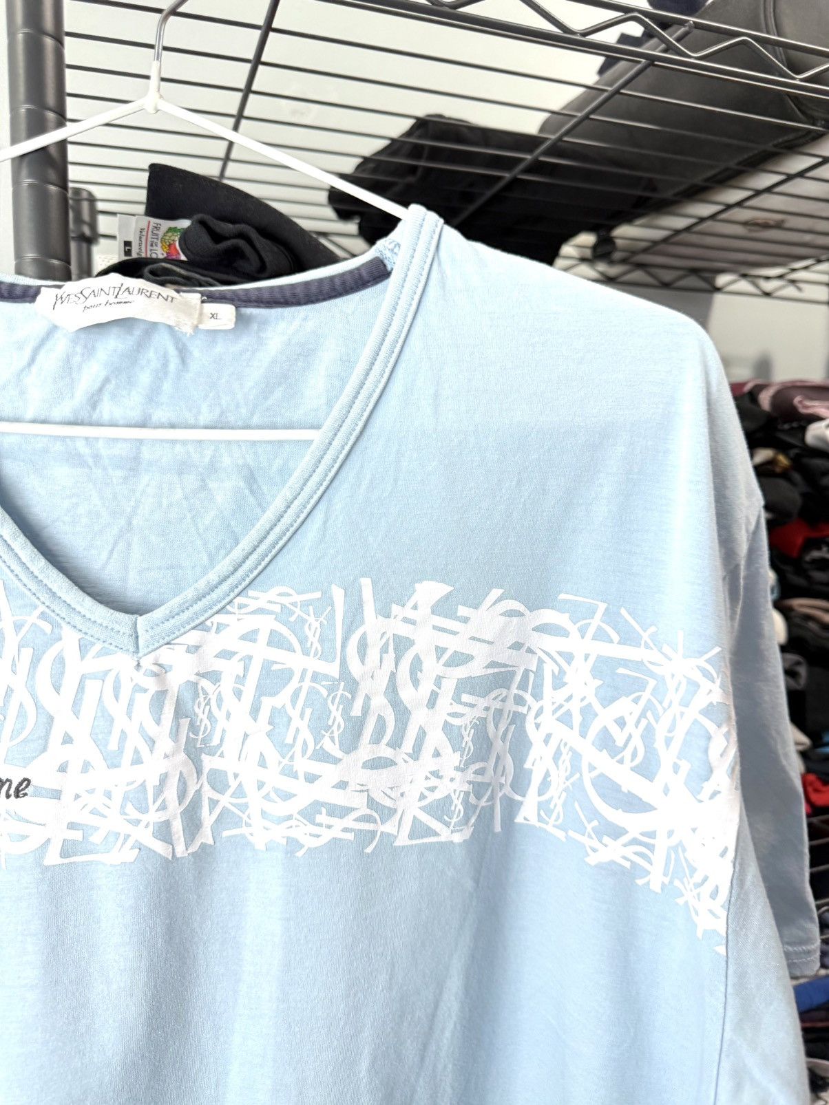 Yves Saint Laurent Rare! Vintage YSL Yves Saint Laurent T Shirt Size US XL / EU 56 / 4 - 3 Thumbnail