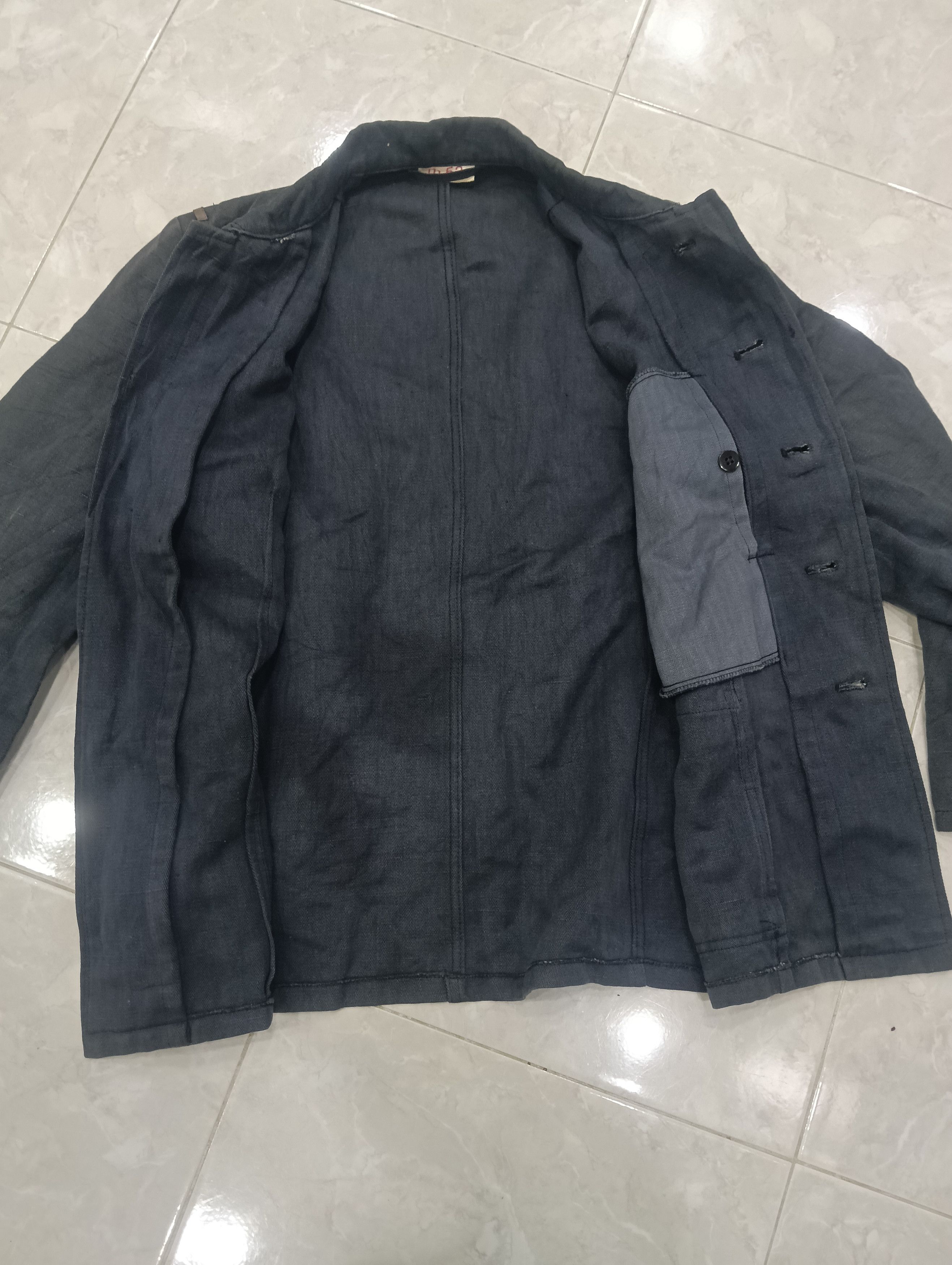 Other Vintage 50s/60s East Germany Navy Hbt Jacket Size US L / EU 52-54 / 3 - 5 Thumbnail