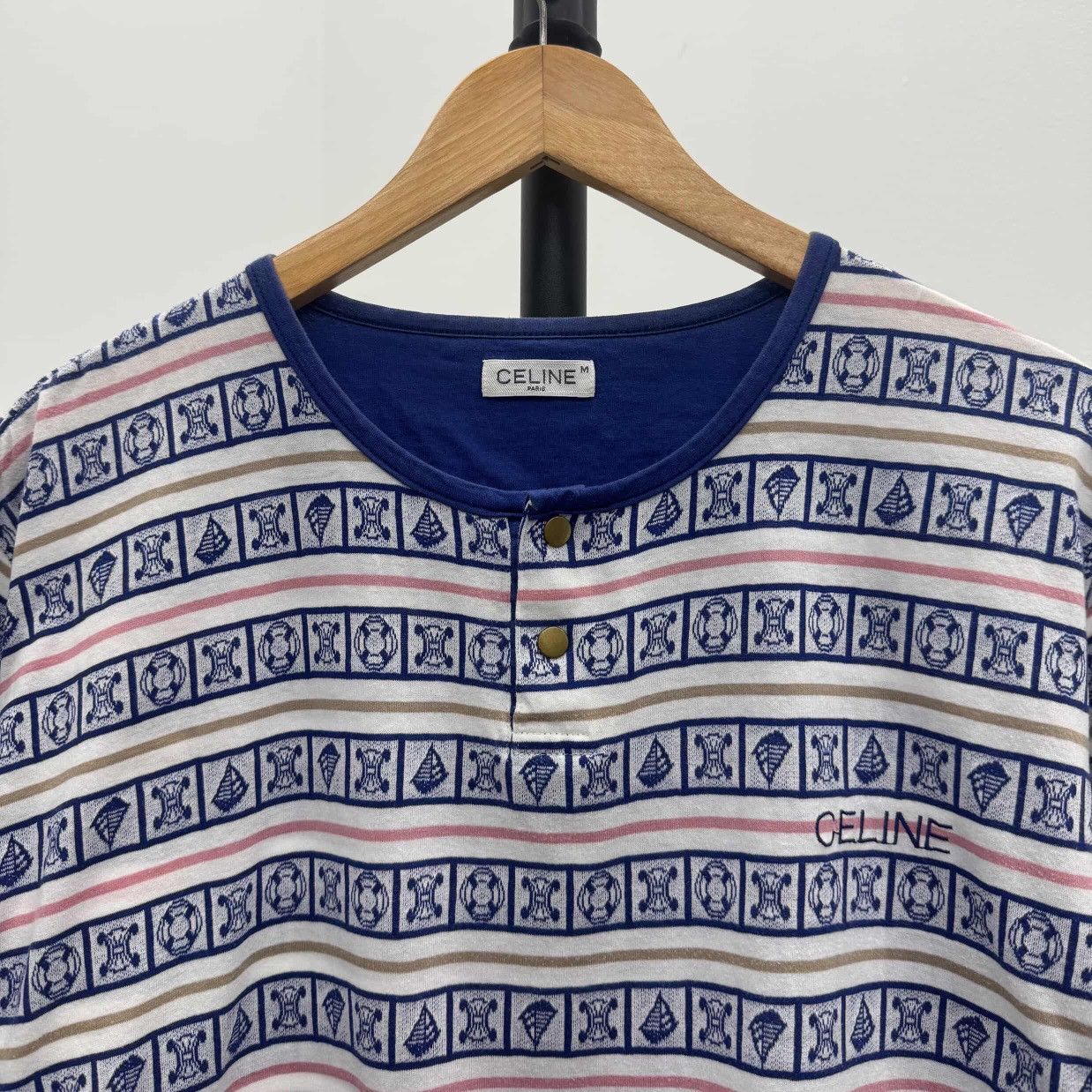 Celine Vintage 90s Celine Paris Henley Size M / US 6-8 / IT 42-44 - 2 Thumbnail