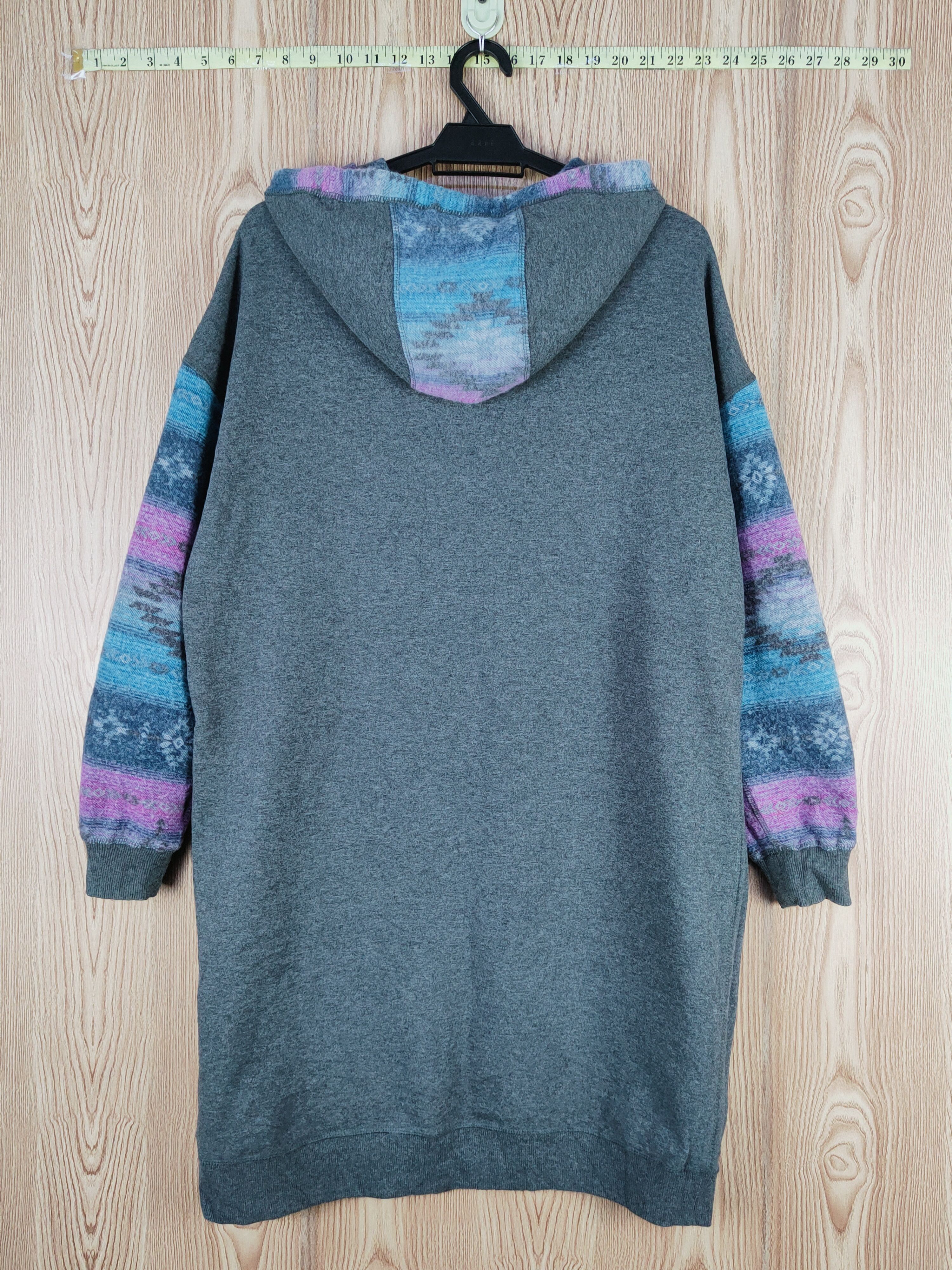 Japanese Brand × Vintage Japanese Brand Dark Gray Hoodie Long Sweatshirts Size L / US 10 / IT 46 - 8 Thumbnail