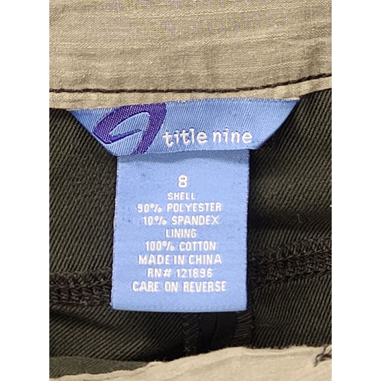 Vintage Title Nine Pants Womens 8x31 Clamber 2.0 Relaxed Fit Straight Leg Hiking Outdoor Size 30" / US 8 / IT 44 - 2 Thumbnail