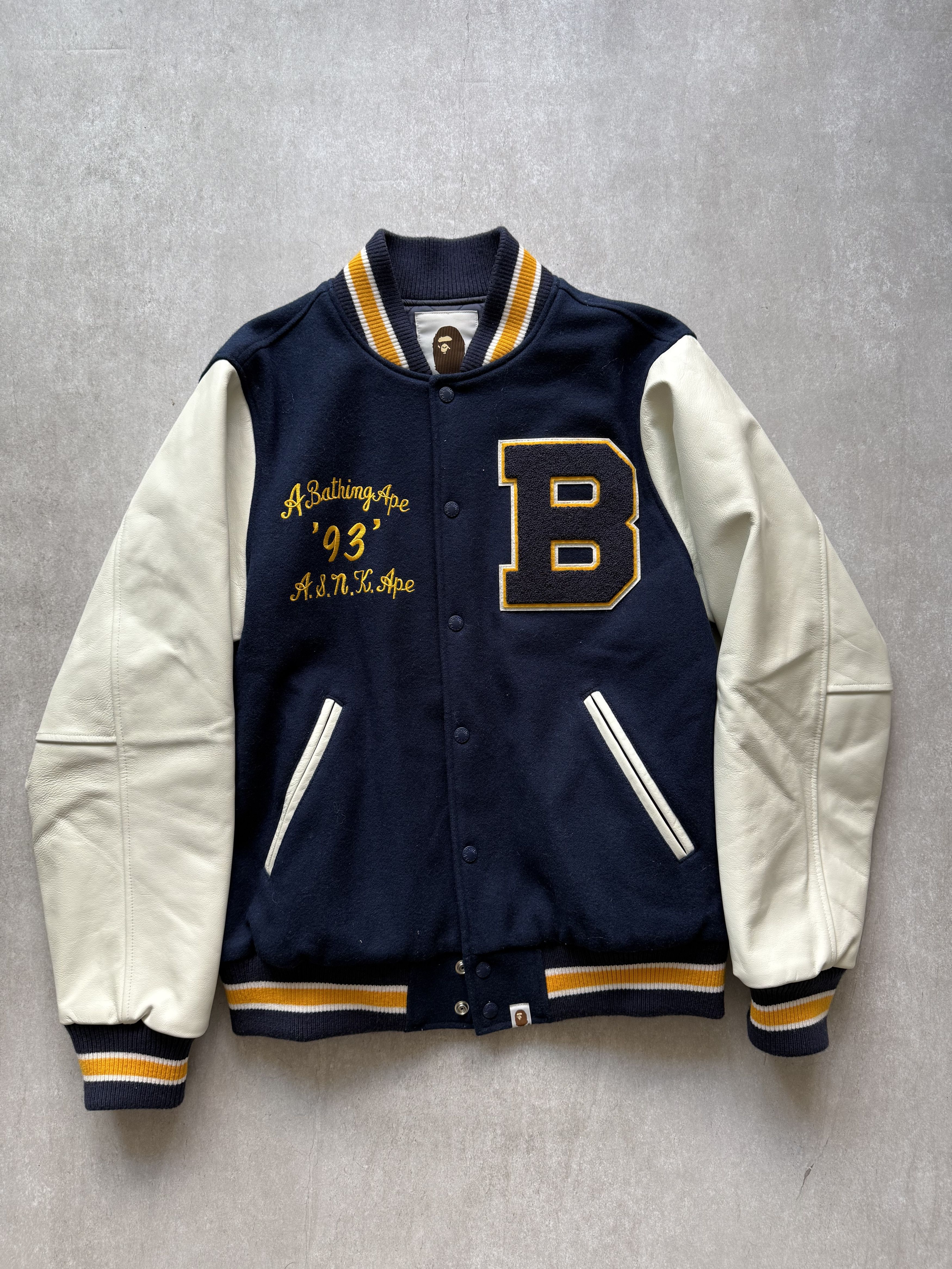 Bape A.S.N.K.Ape Bathing Ape Varsity Jacket Size US XL / EU 56 / 4 - 1 Thumbnail