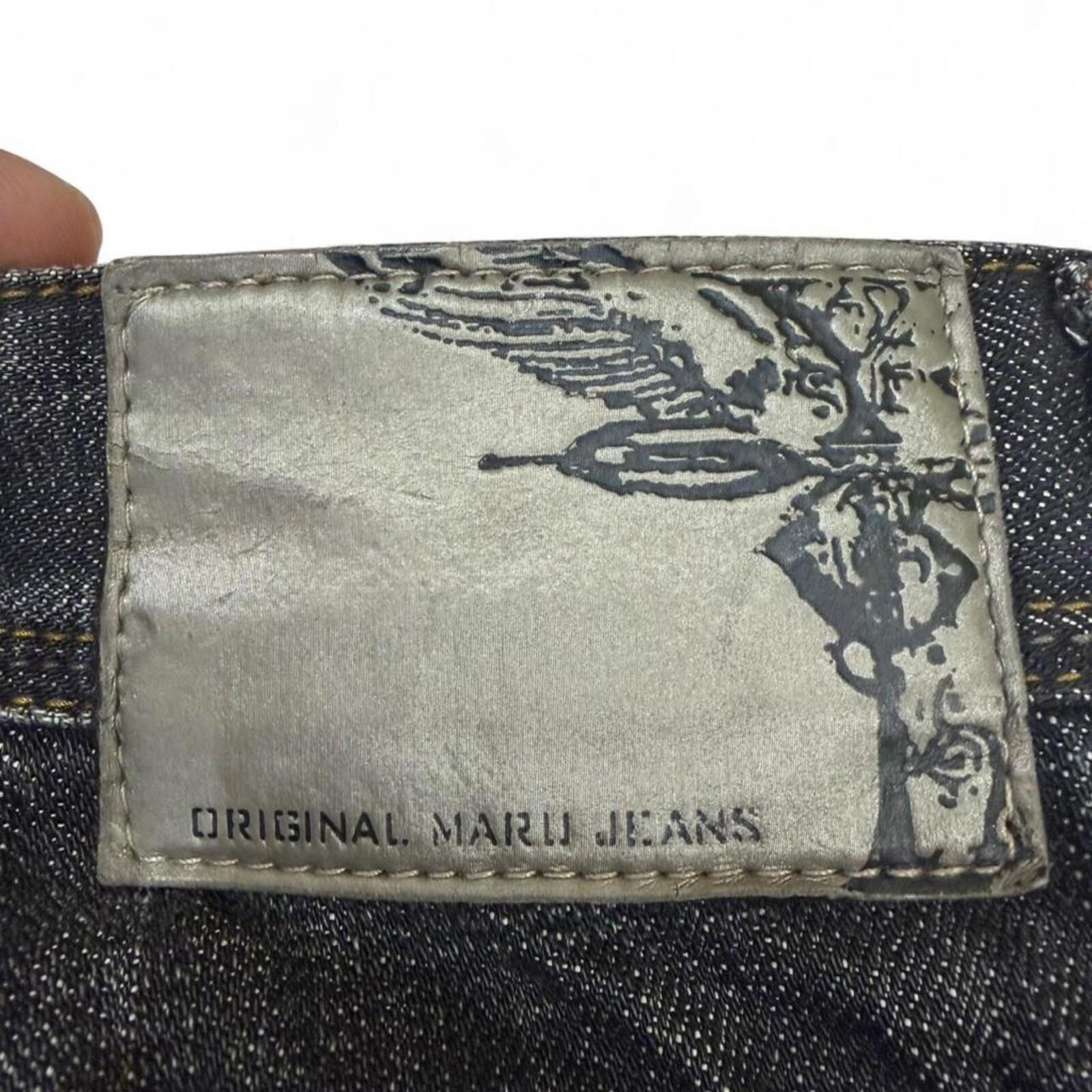 True Religion Y2K vintage Maru carbon black shade straight fit denim jeans Size 31" - 5 Thumbnail