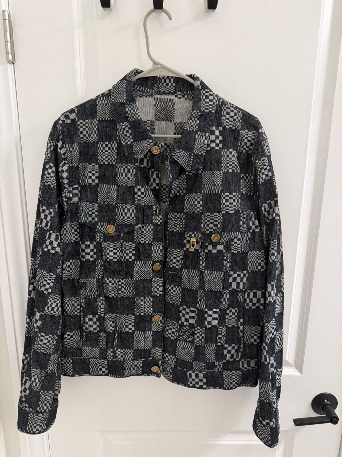 Louis Vuitton Louis Vuitton Damien Distorted Denim Jacket Size US M / EU 48-50 / 2 - 1 Thumbnail