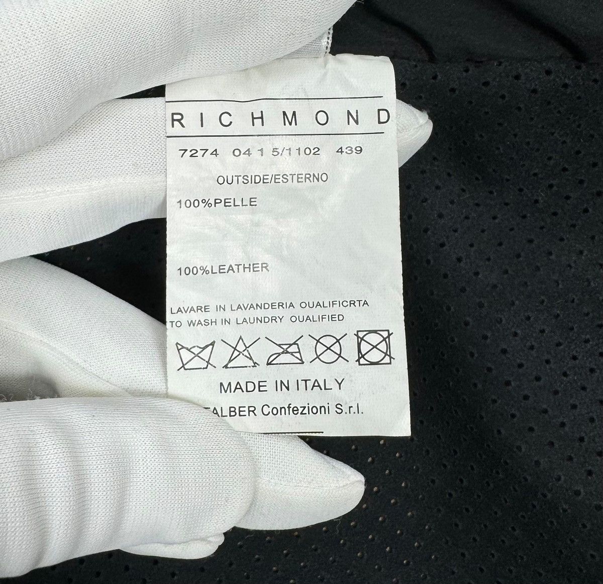 Richmond Denim Richmond Genuine Leather Perforated Jacket Hooded size IT40 Size S / US 4 / IT 40 - 17 Thumbnail