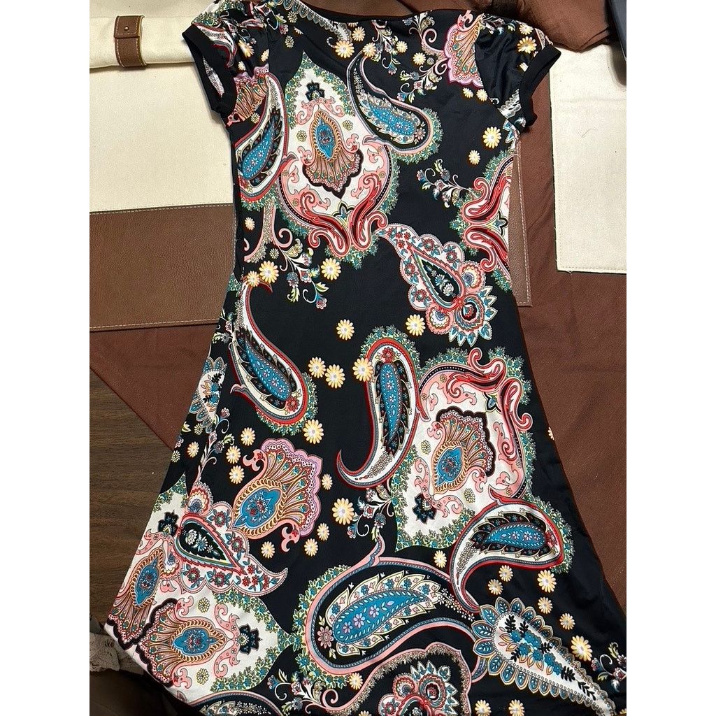 21 Savage Y2K Vintage Paisley Empire Waist Tunic Babydoll Dress Size M / US 6-8 / IT 42-44 - 2 Thumbnail