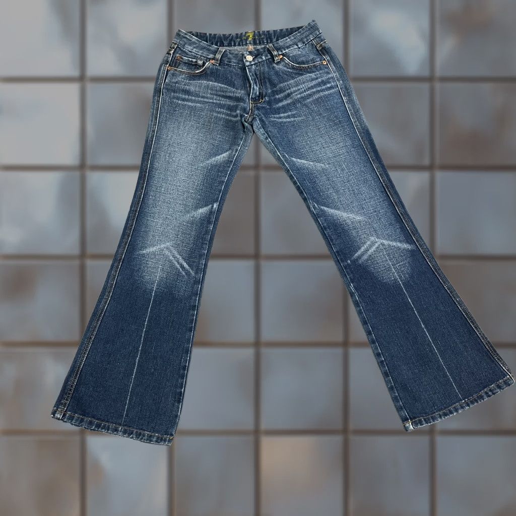 7 For All Mankind 7 For All Mankind Jeans Bootcut 29 30 UK 10 Blue Low Rise A Pocket Womens Boyfull? Size 32" / US 10 / IT 46 - 1 Thumbnail