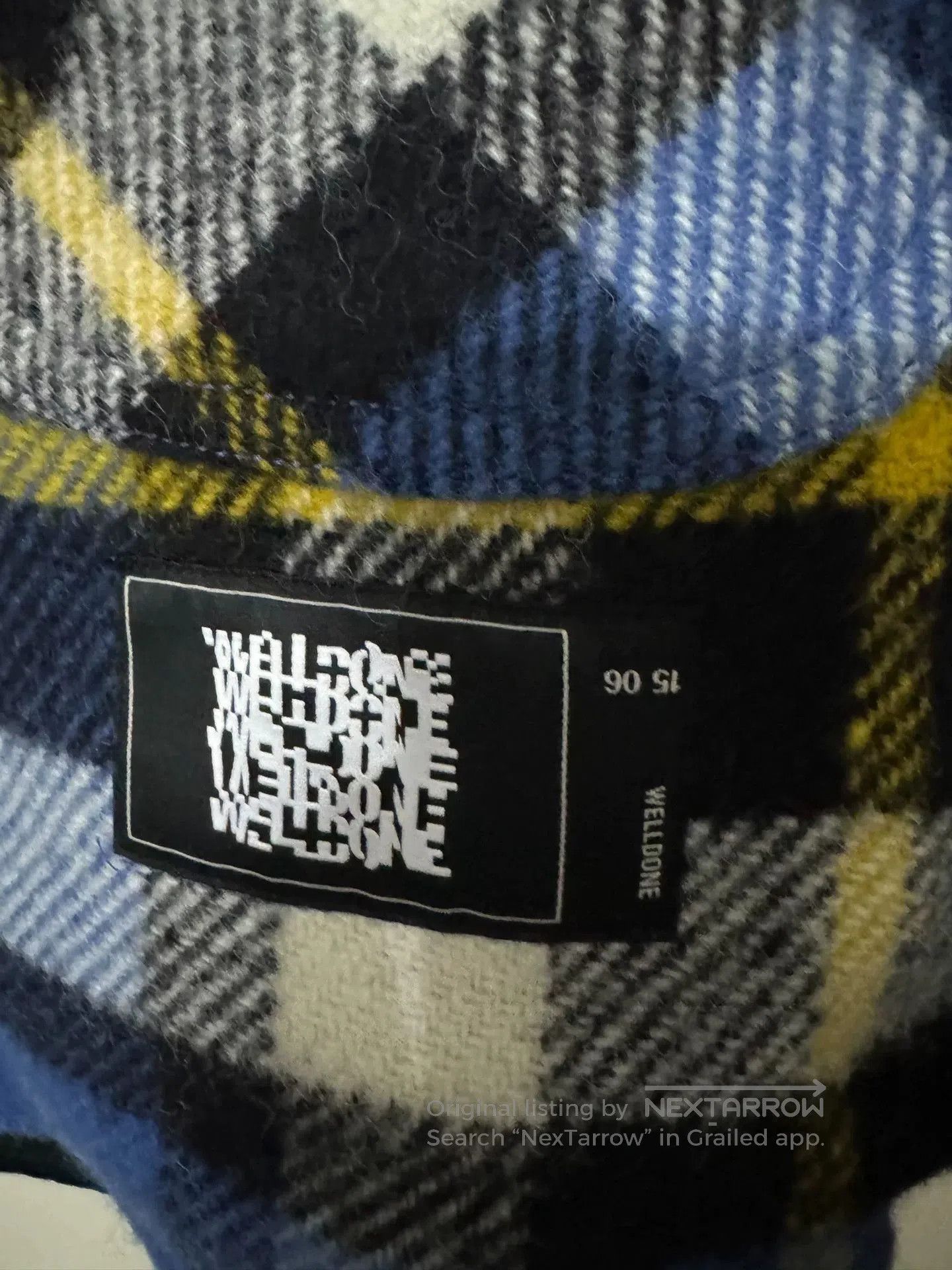 WE11DONE we11done half-zip plaid jacket. Size US M / EU 48-50 / 2 - 2 Thumbnail