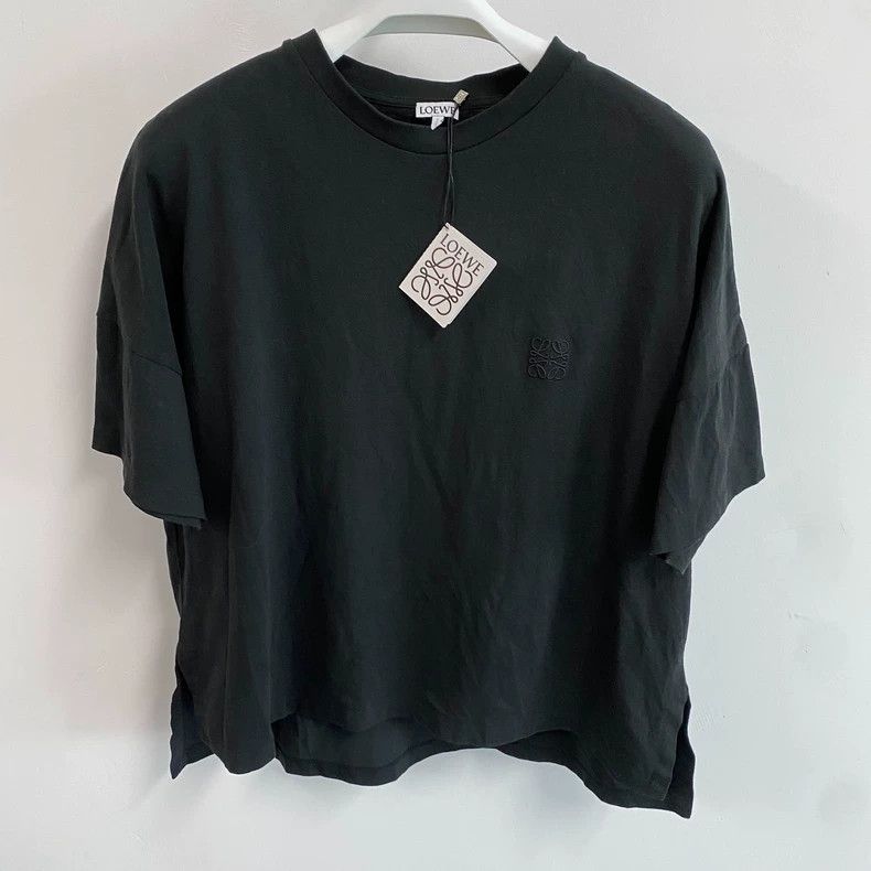 Loewe LOEWE Solid color round neck pullover loose T-shirt Size L / US 10 / IT 46 - 1 Thumbnail
