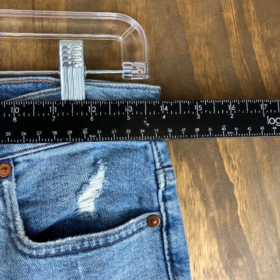 Madewell Madewell Womens Jeans Blue Denim High Rise Perfect Vintage Distressed Stretch 25 Size 42" / US 20 - 7 Thumbnail