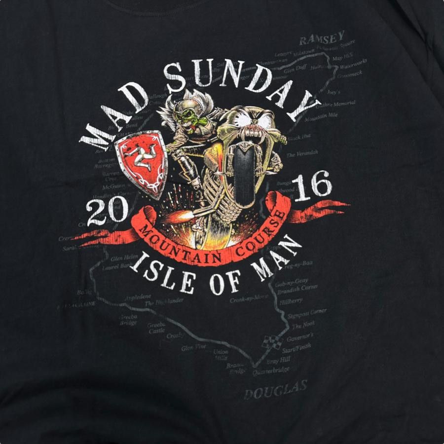 Fruit Of The Loom × Vintage Mad Sunday Racing T-shirt Size US XXL / EU 58 / 5 - 3 Thumbnail