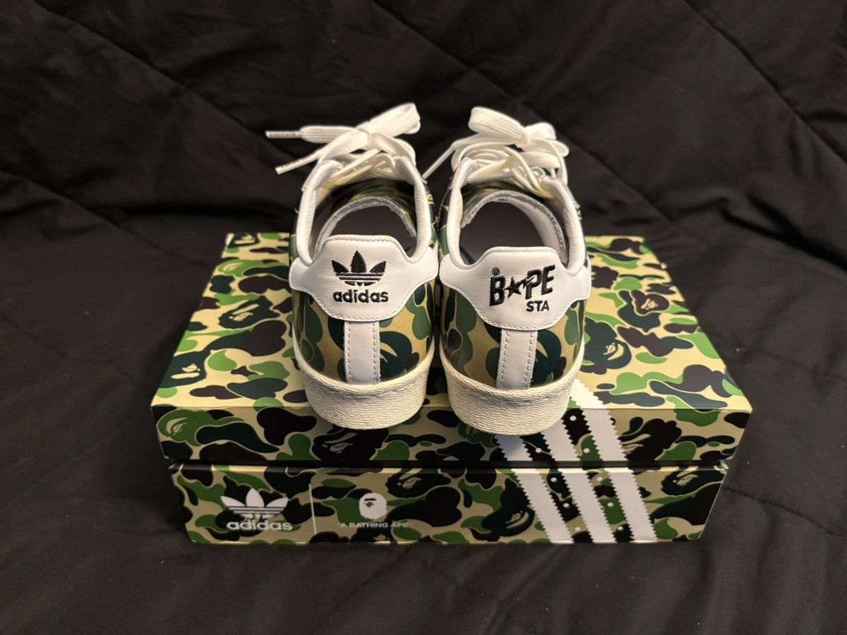 Adidas Adidas X Bape Superstar80s Camo Size US 7 / EU 40 - 3 Thumbnail