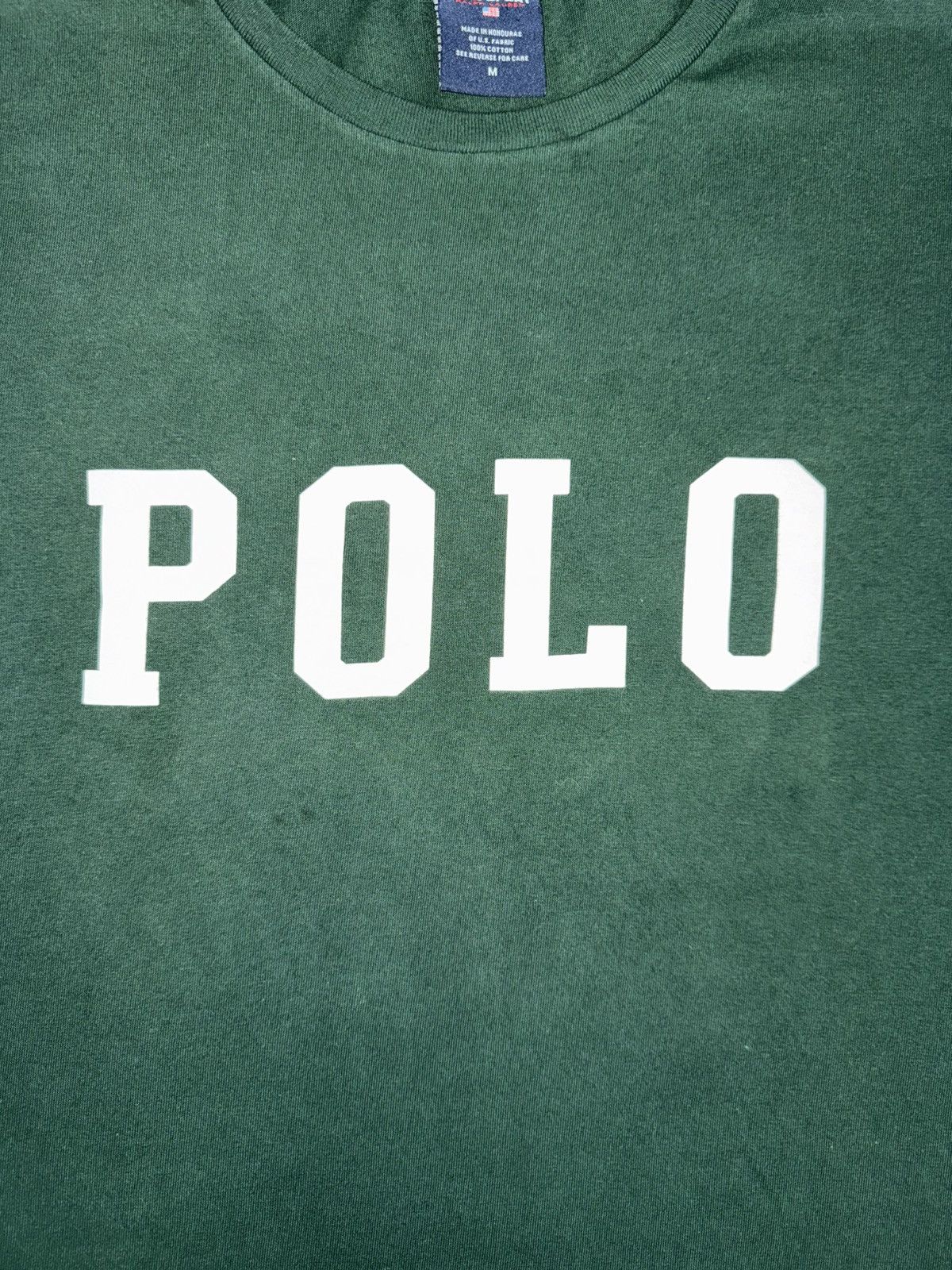 Polo Ralph Lauren Vintage Polo Sport Ralph Lauren POLO Logo Tee Green M Size US M / EU 48-50 / 2 - 2 Thumbnail