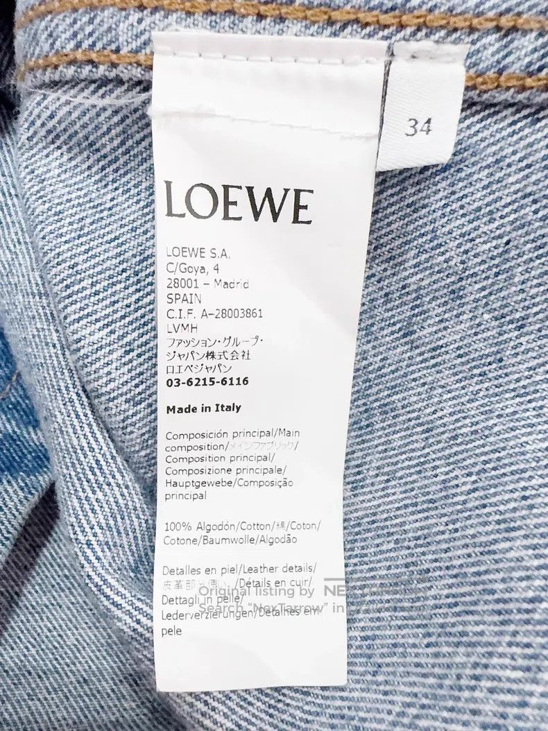 Loewe Leather Label Denim Jacket