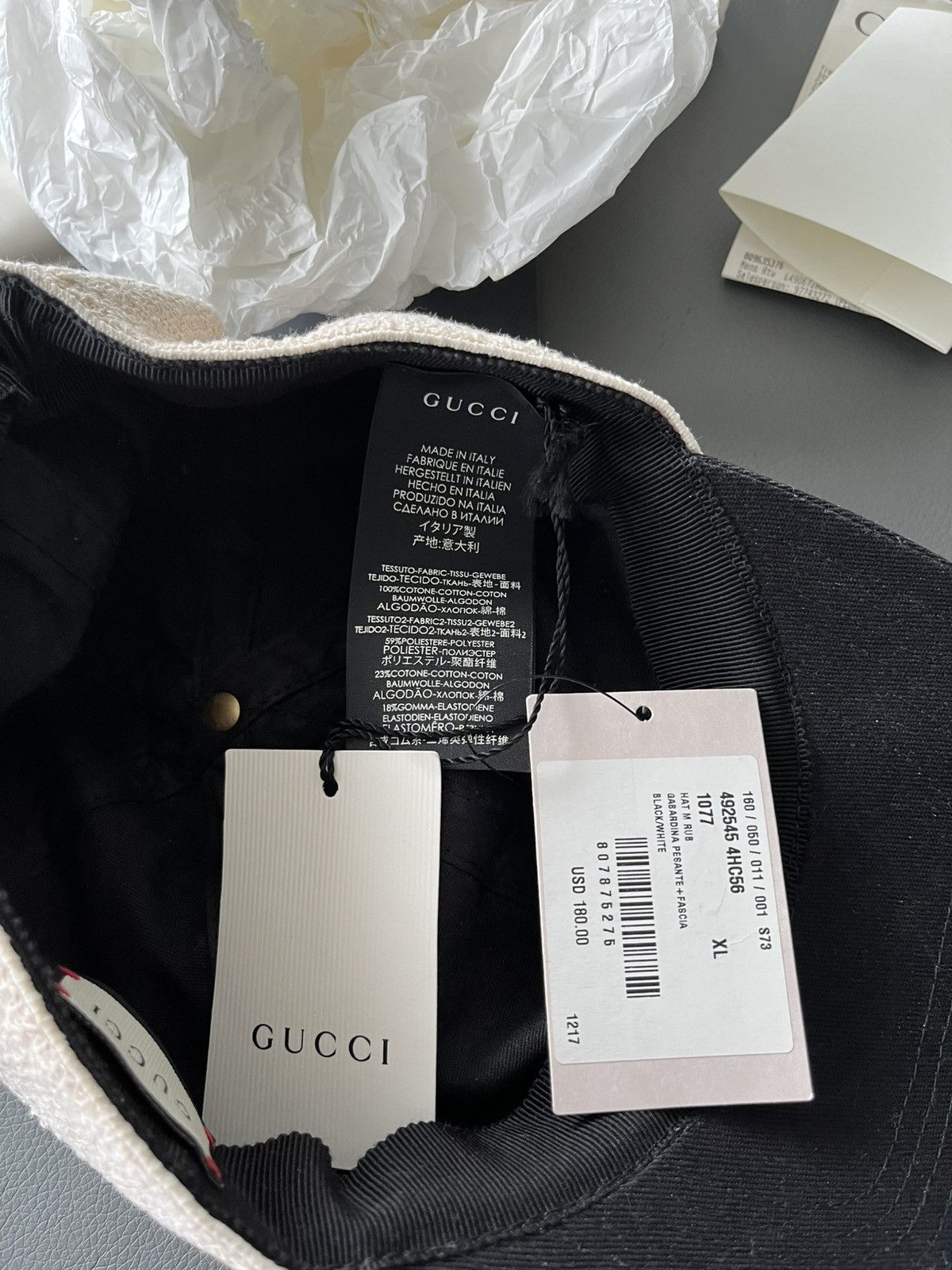 Gucci Gucci Runway Logo Baseball Hat Brand New Limited Edition Size ONE SIZE - 12 Thumbnail
