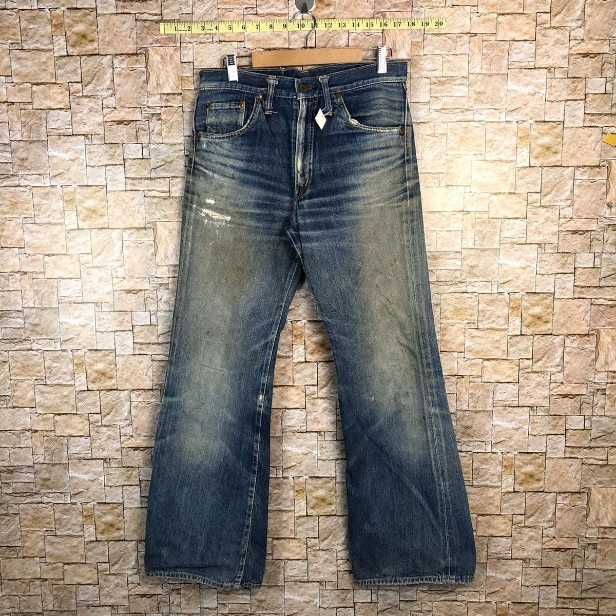 Big John × Vintage Big John selvedge vintage Blue Distressed