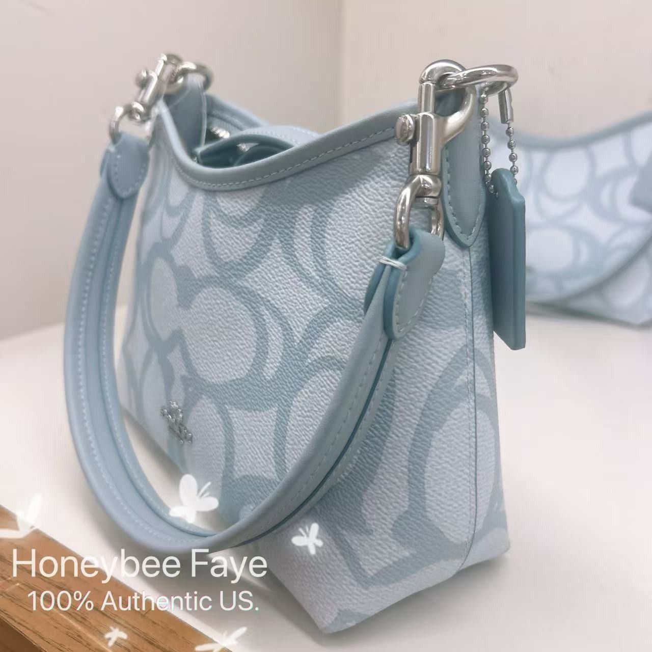 Coach Laurel Small Shoulder Bag In Sketch Signature Canvas CBI05 Size ONE SIZE - 3 Thumbnail
