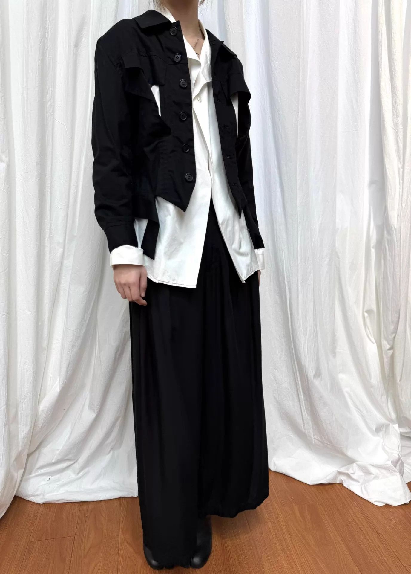 Yohji Yamamoto Yohji Yamamoto Cutout Waist Cotton Suit 3 New With Tags Size L / US 10 / IT 46 - 5 Thumbnail