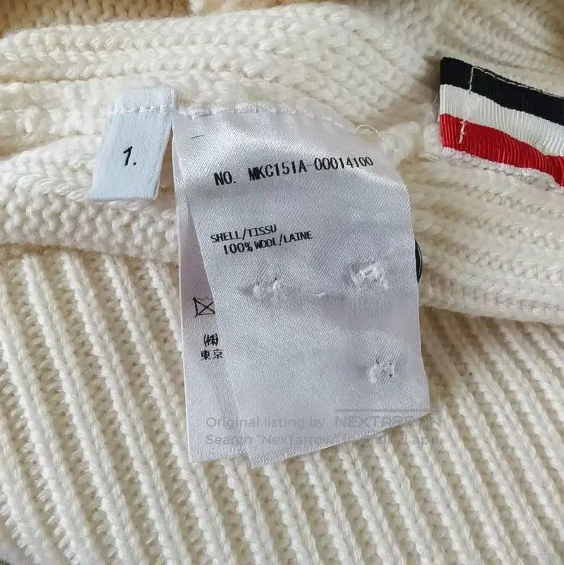 Thom Browne Thom Browne Beige Women's Cardigan Sweater . Size M / US 6-8 / IT 42-44 - 4 Thumbnail