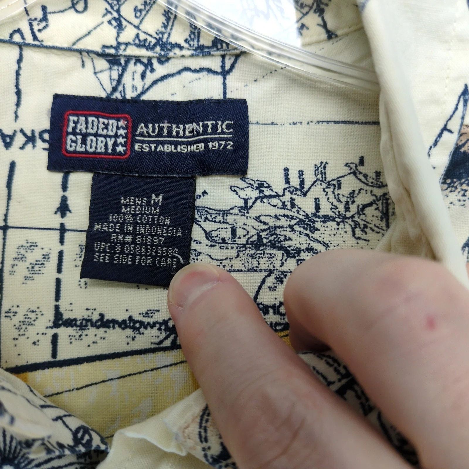 Faded Glory Vtg Faded Glory Nautical Sailing Ships Shirt Men's M Button Size US M / EU 48-50 / 2 - 3 Thumbnail