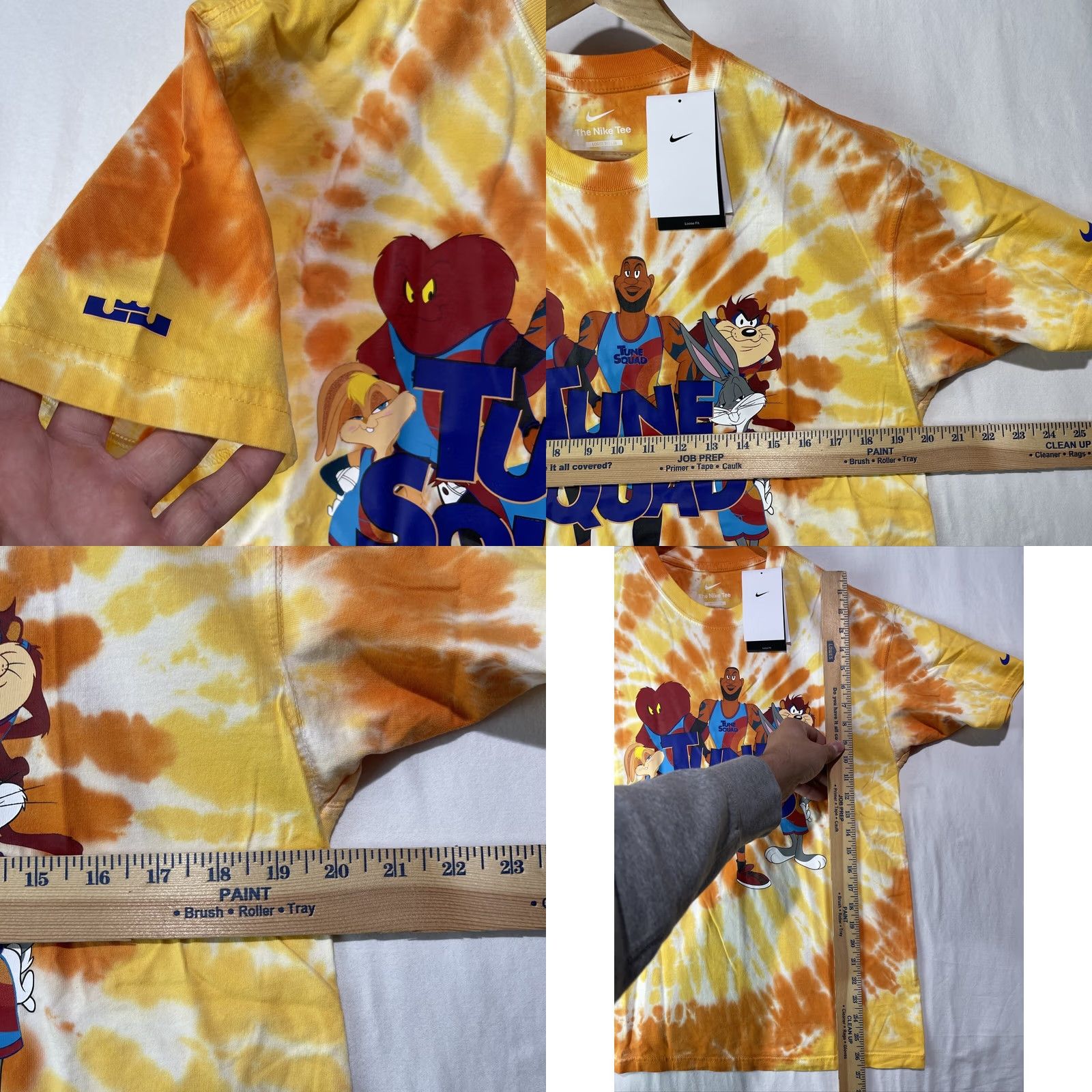Nike Nike Space Jam Shirt Mens Small LeBron James Tune Squad Tie Dye DH3823-101 Loose Size US S / EU 44-46 / 1 - 8 Thumbnail