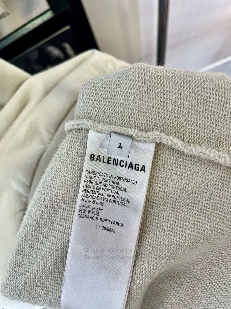 Balenciaga Balenciaga Embroidered Logo Letter Cotton Hooded Long Slee Size US S / EU 44-46 / 1 - 5 Thumbnail