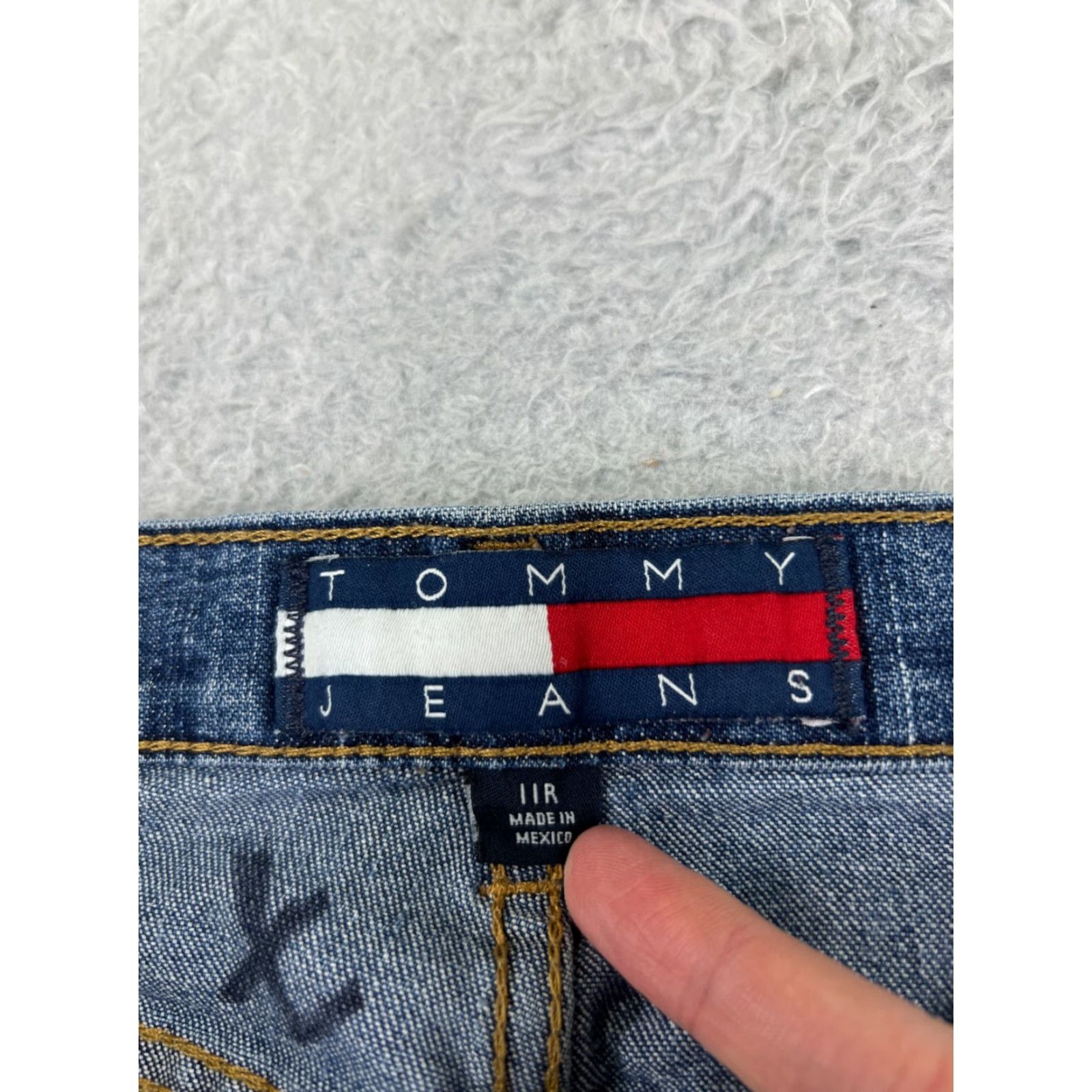 Tommy Hilfiger Tommy Hilfiger Pants Womens 11 Blue Denim Jeans Straight Mid Rise Cotton Blend Size 32" / US 10 / IT 46 - 3 Thumbnail