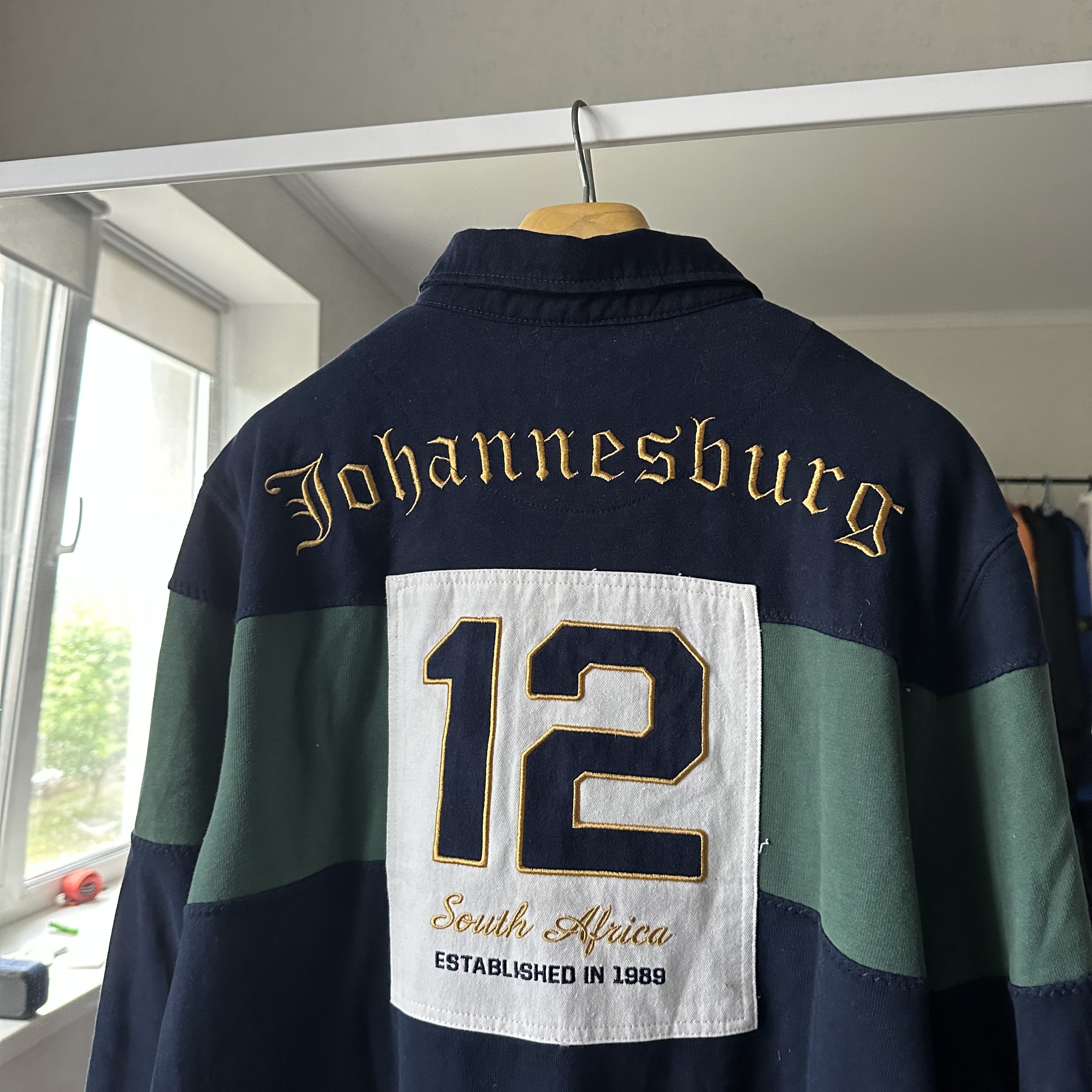 Japanese Brand Streetwear Vintage KEVINGSTON Rugby Academy 12 Big Logo Rugby Polo T Shirt Grailed
