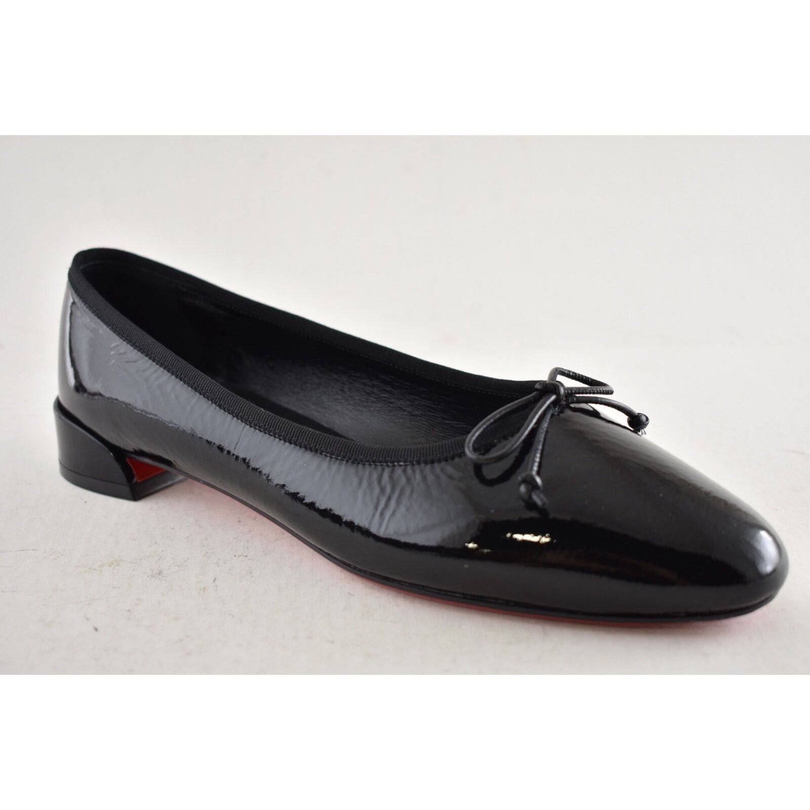 Christian Louboutin Christian Louboutin Sweetie Jane Flat Black Patent Leather Size US 11.5 / IT 41.5 - 5 Thumbnail