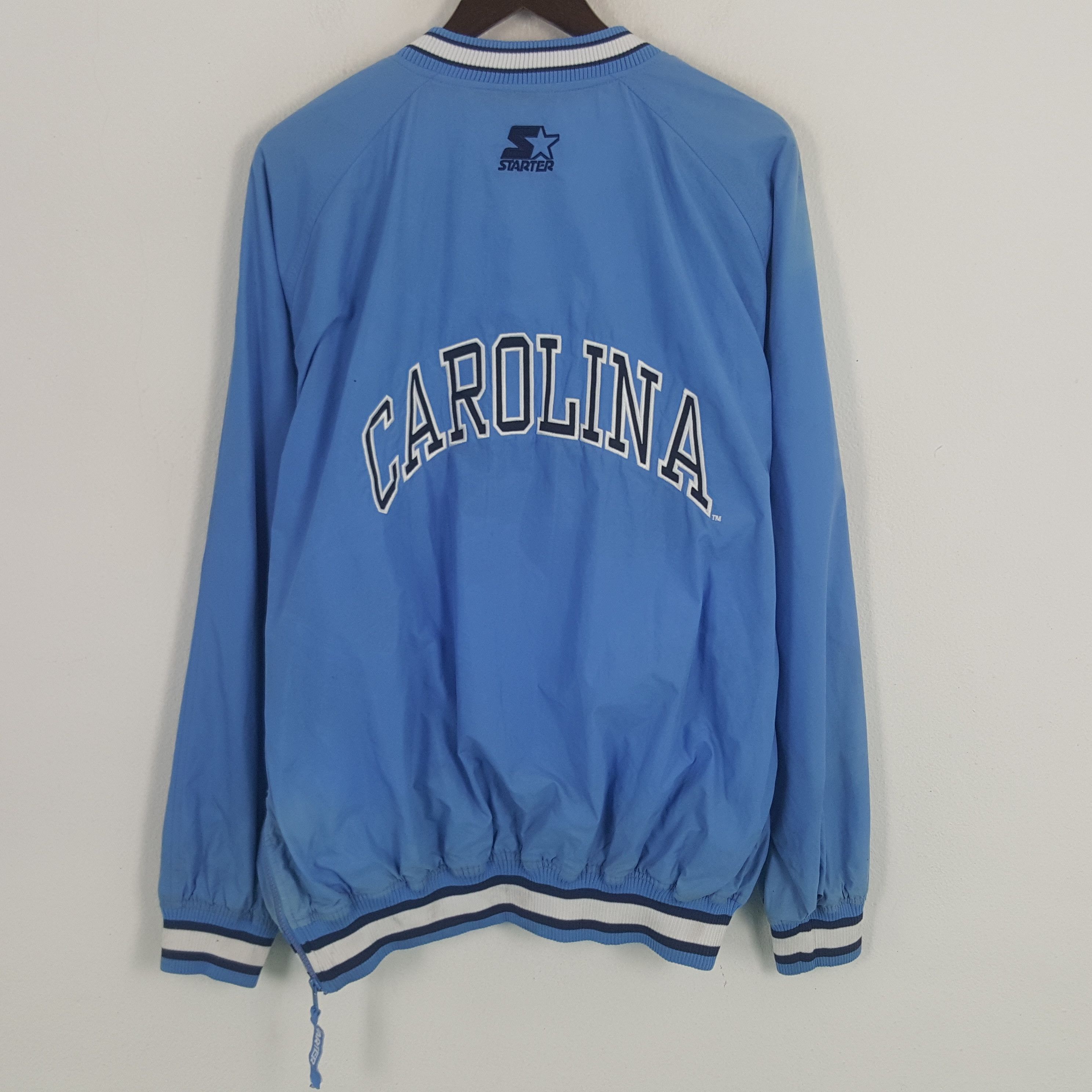 Starter × Vintage Vintage Starter CAROLINA Windbreaker Sweatshirt Size US XL / EU 56 / 4 - 3 Thumbnail