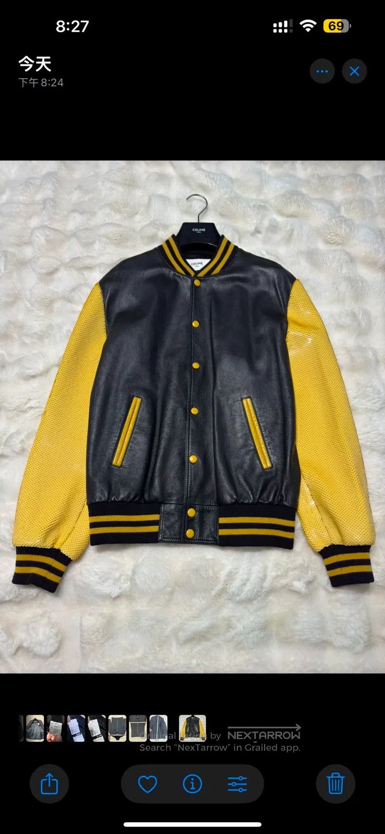 Celine CELINE Heavy Duty Scale Leather Jacket Size US S / EU 44-46 / 1 - 3 Thumbnail