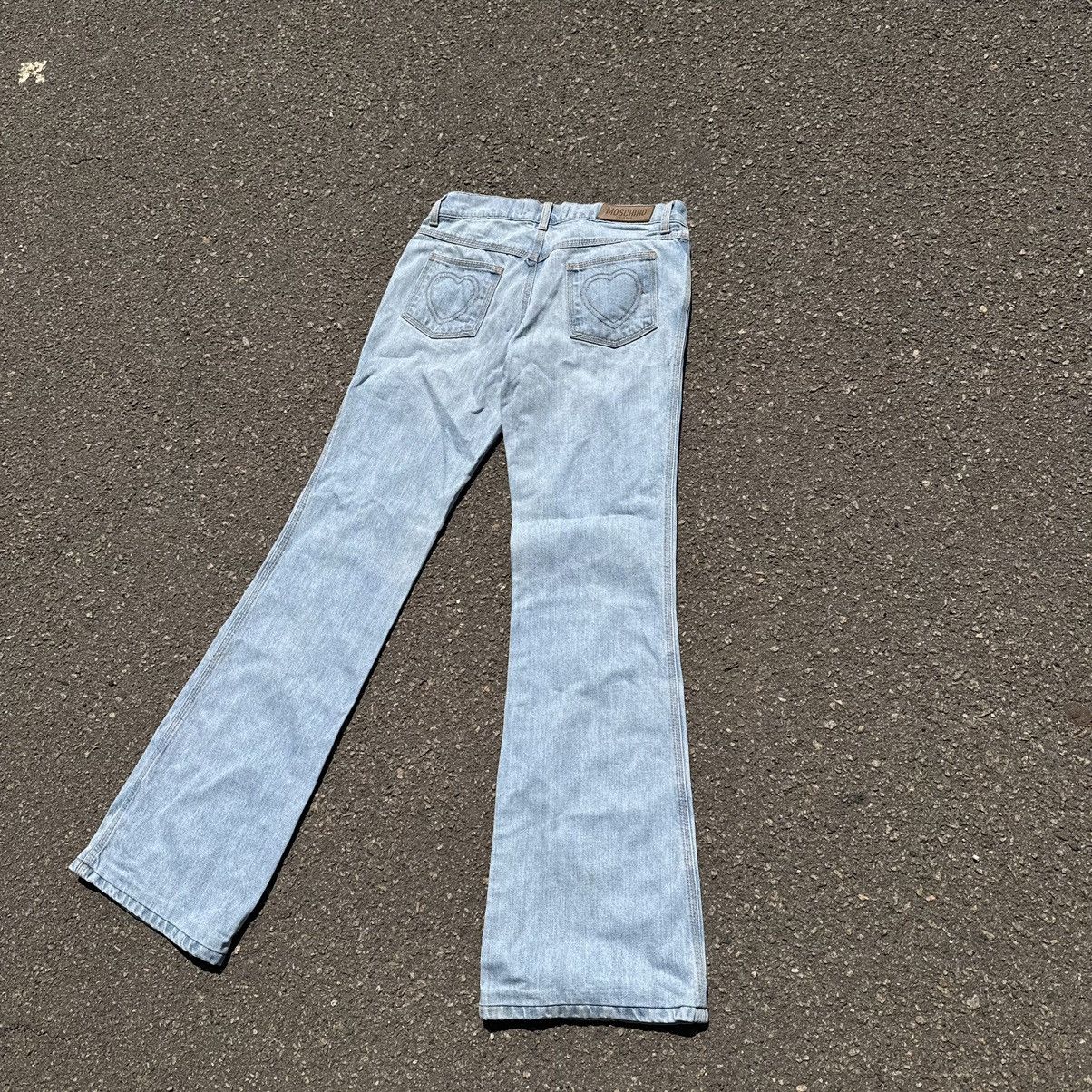 Moschino vintage moschino heart jeans rap luxury streetwear flared Size 28" / US 6 / IT 42 - 3 Thumbnail