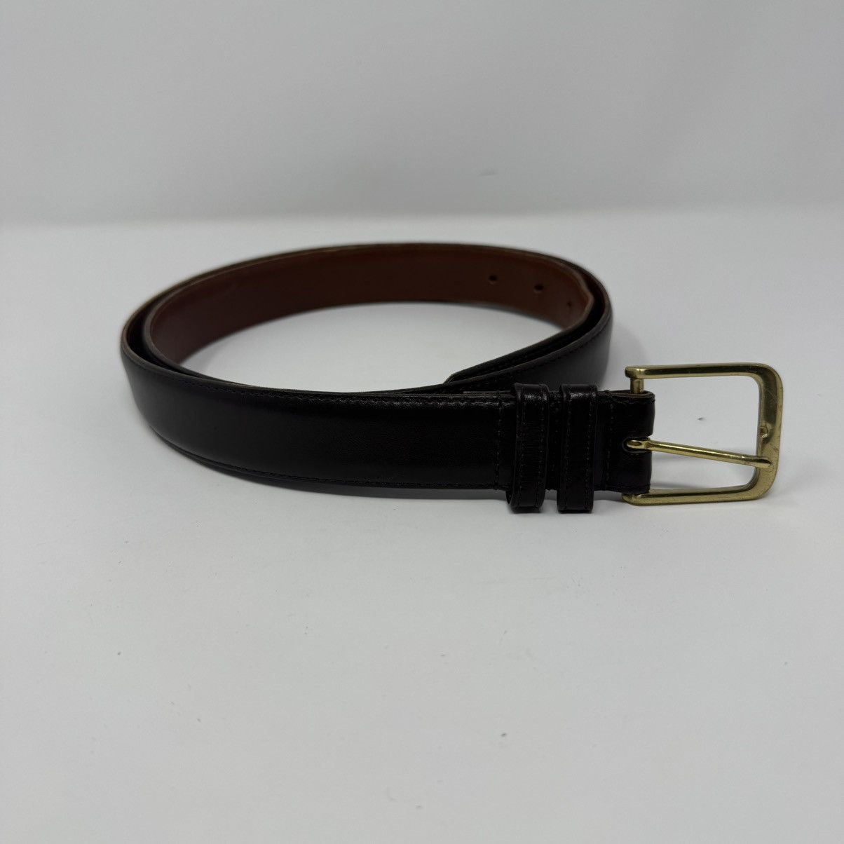 Coach Coach 5800 Burnished Cowhide Brass Buckle Belt Men's 40 Size 40 - 1 Thumbnail