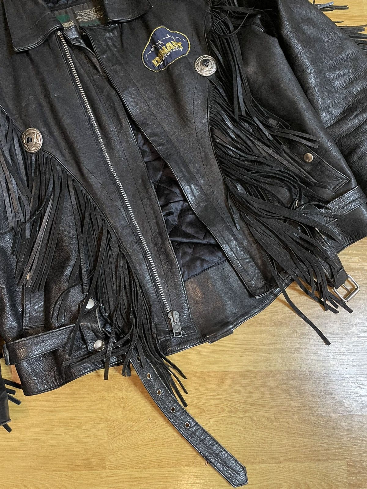 Vintage vintage biker leather suede fringe jacket rare M-L Size US M / EU 48-50 / 2 - 5 Thumbnail