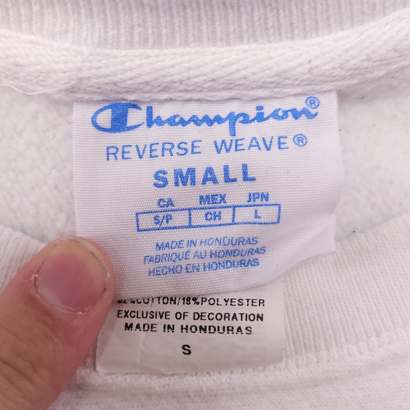 Champion Champion Casual Pullover Sweatshirt Mens Size Small S White Size US S / EU 44-46 / 1 - 3 Thumbnail