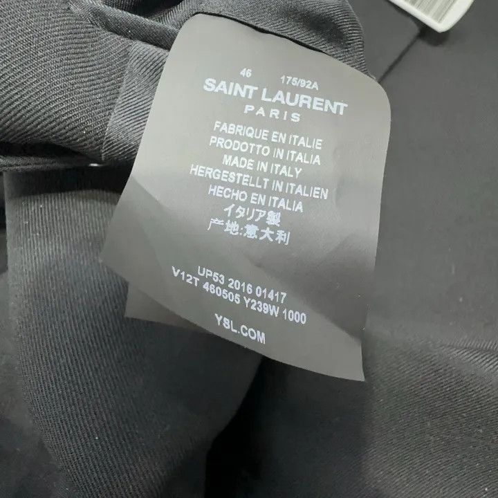 Saint Laurent Paris Saint Laurent Black Long Sleeve Blazer -2507 Size L / US 10 / IT 46 - 5 Thumbnail